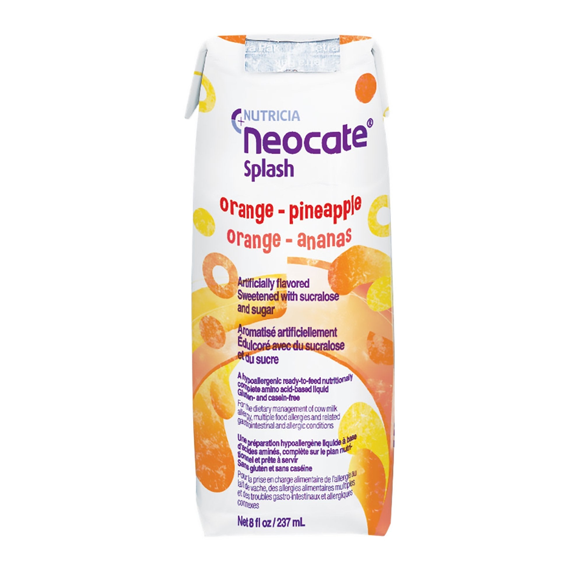 Neocate® Splash Orange / Pineapple Pediatric Oral Supplement / Tube Feeding Formula, 8 oz. Carton (27 Units)