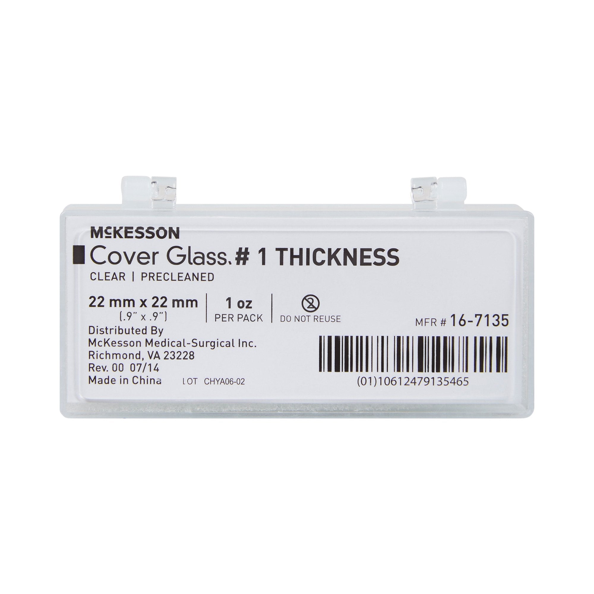 McKesson Cover Glass, 22 x 22 mm (1 Unit)