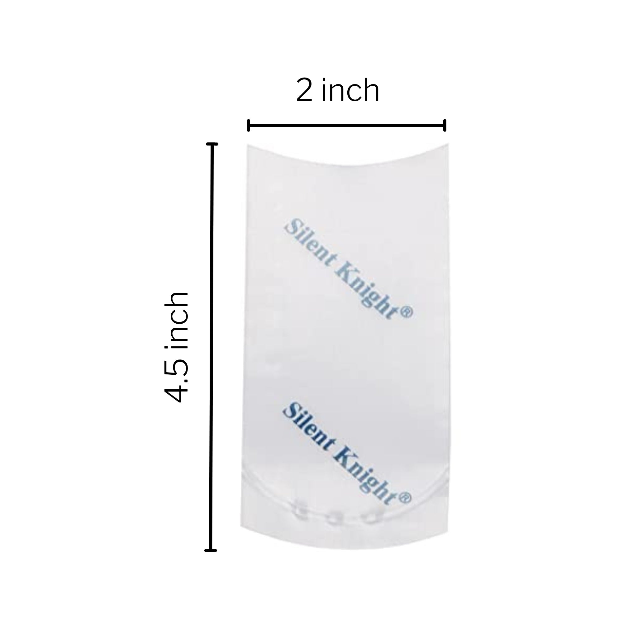 McKesson Silent Knight Pill Crusher Pouches, 2 x 4.5 Inch, Clear, 20ct