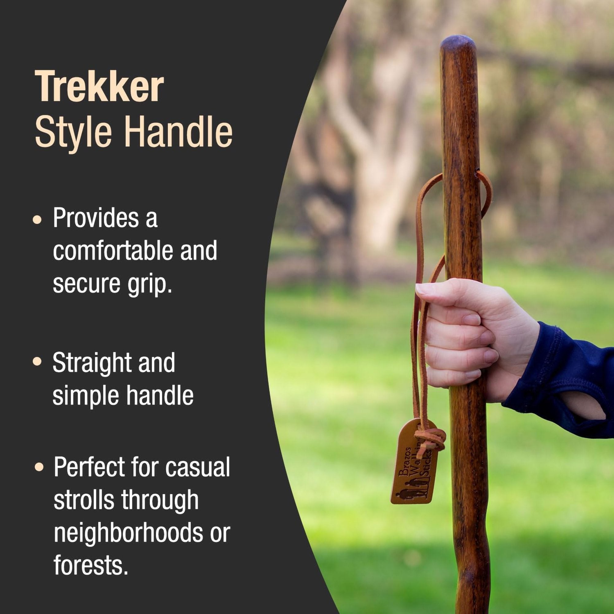 Brazos™ Twisted Pine Handcrafted Walking Stick, 55-Inch (1 Unit)