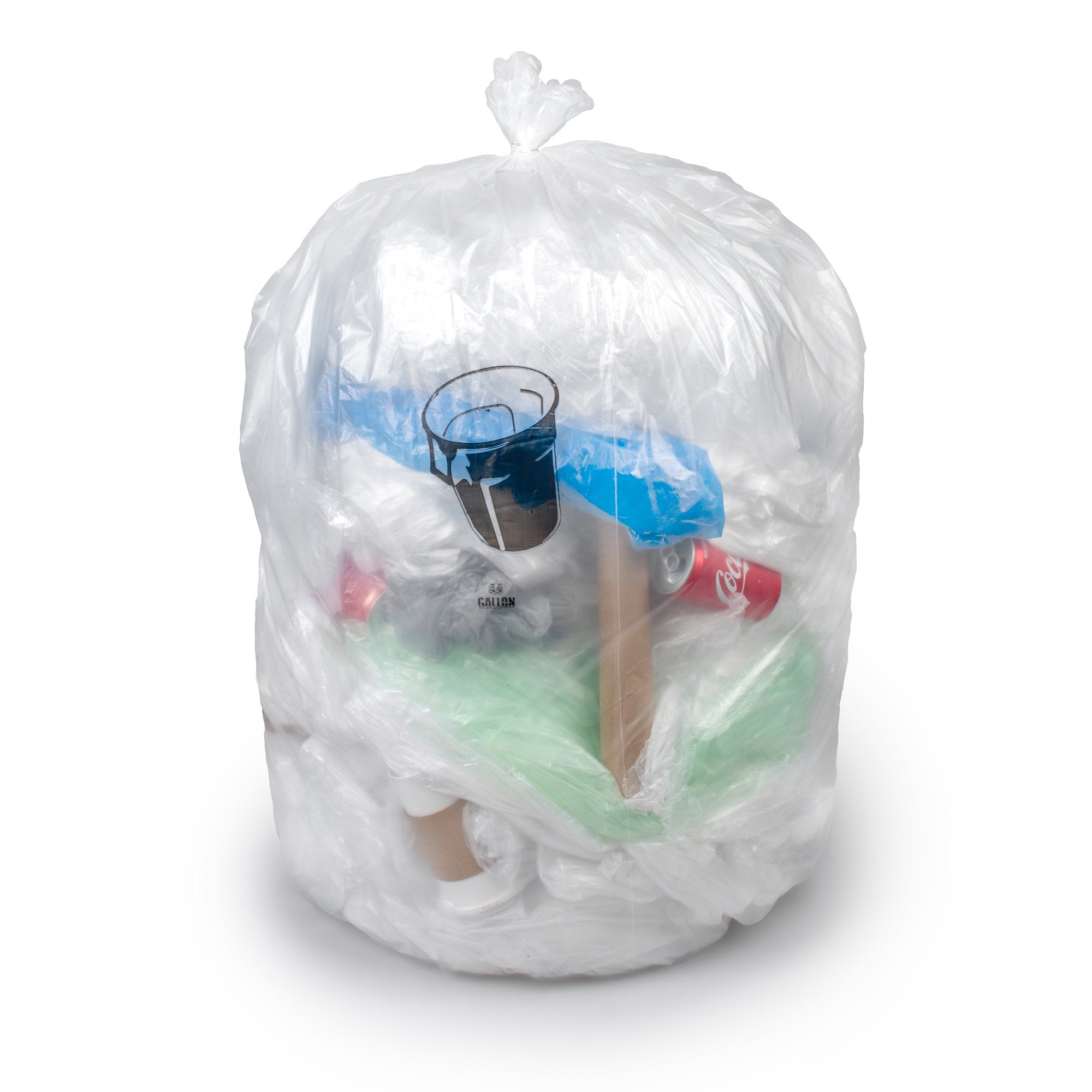 Colonial Bag Heavy Duty Trash Bag, Clear, 15 gal. (500 Units)