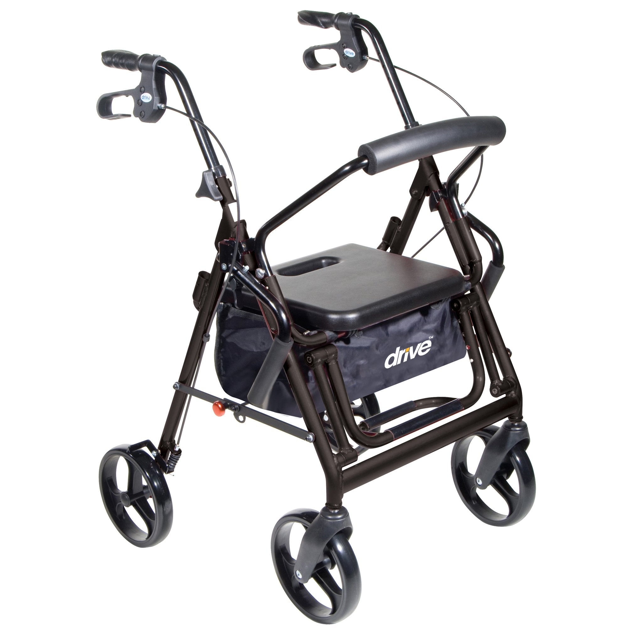 drive™ Duet Four-Wheel Rollator, Black (1 Unit)