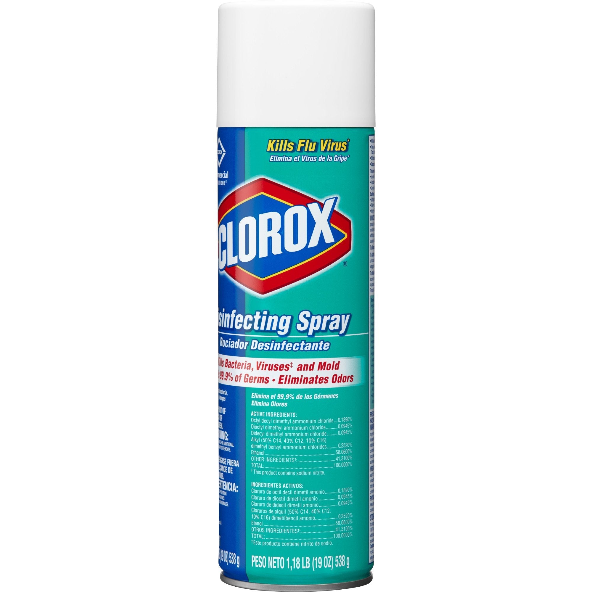 Clorox® Surface Disinfectant Spray, 19 oz Aerosol Can (12 Units)