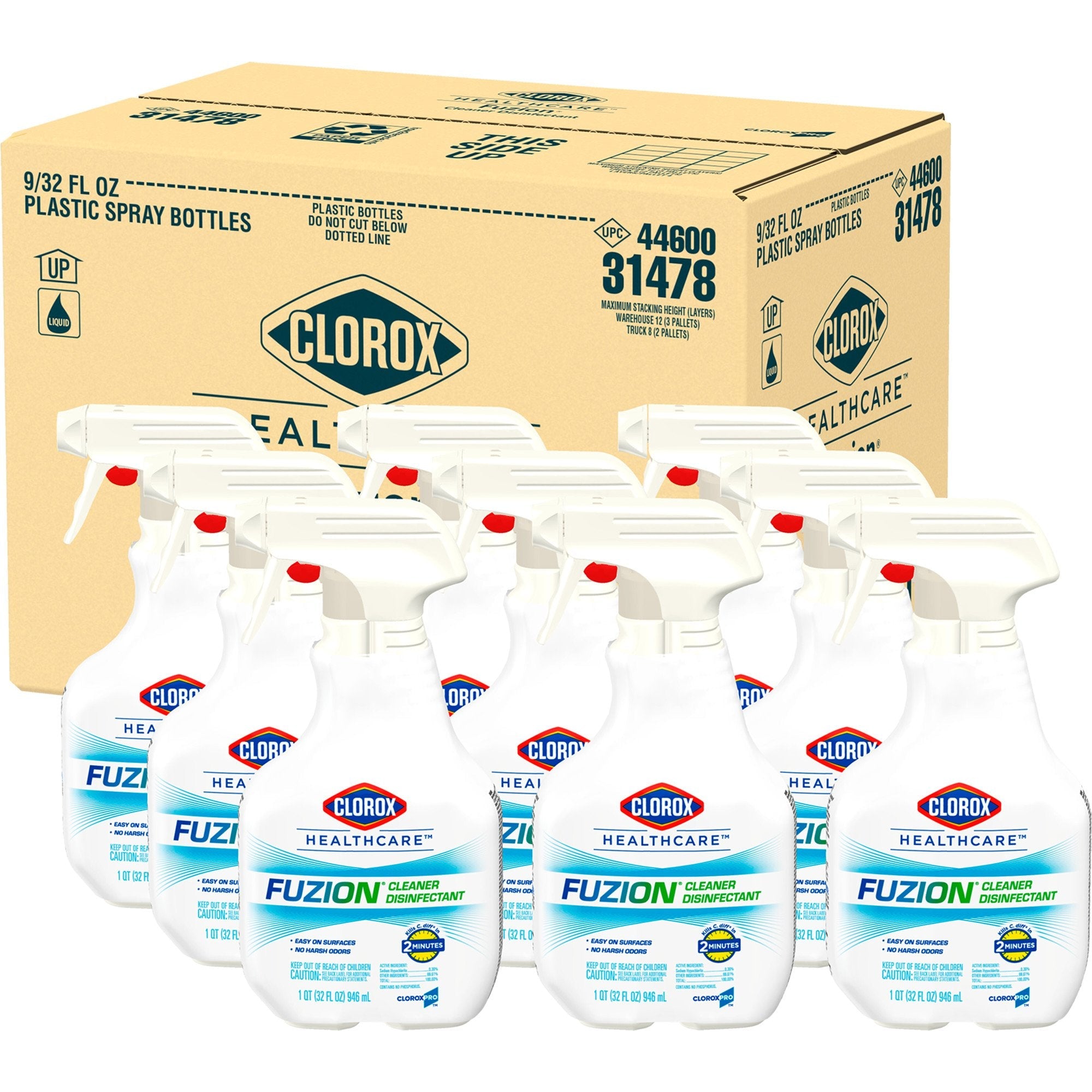 Clorox Healthcare® Fuzion™ Surface Disinfectant Cleaner, 32 oz Trigger Spray Bottle (1 Unit)