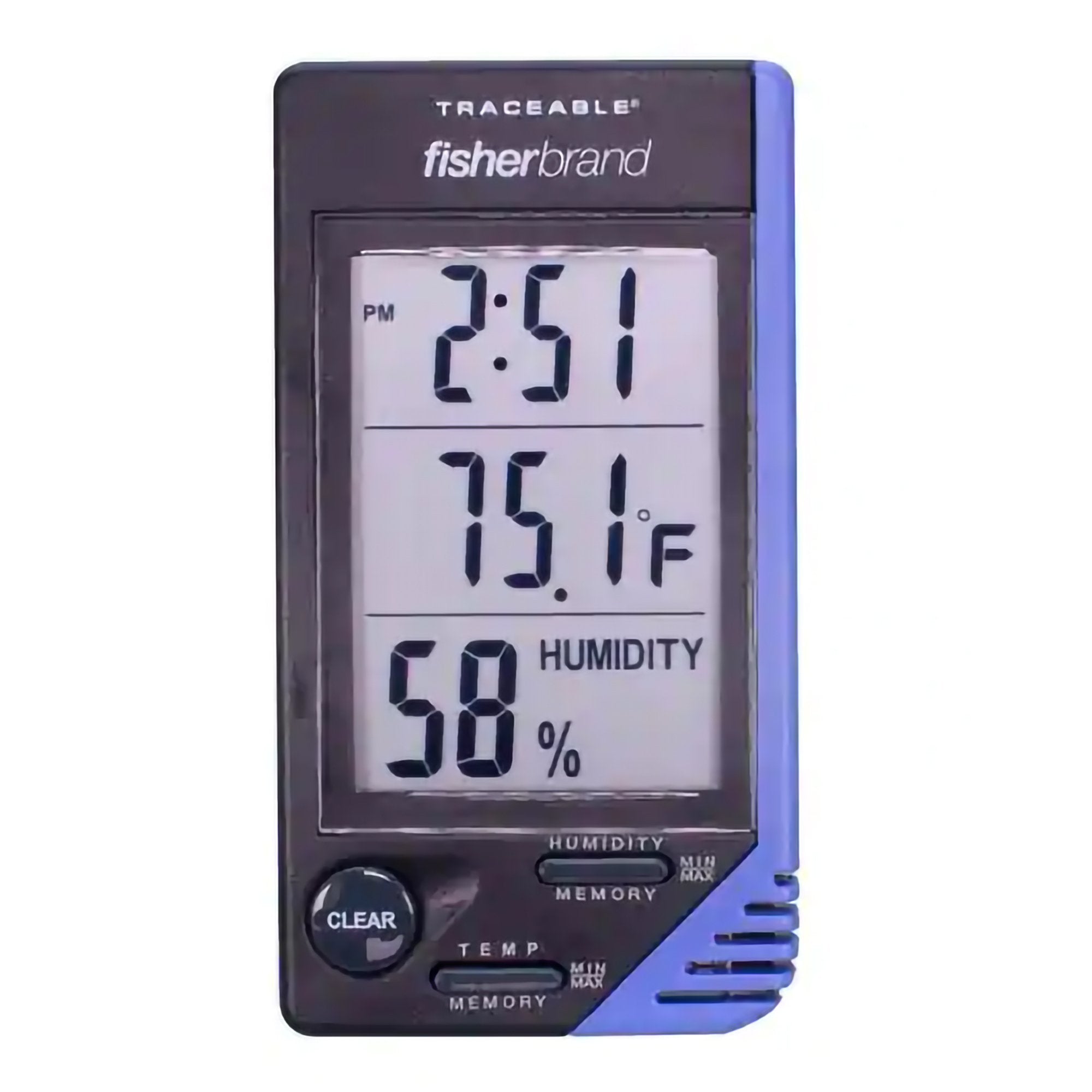 Fisherbrand™ Traceable® Digital Thermometer / Hygrometer, 32° to 122° F (1 Unit)