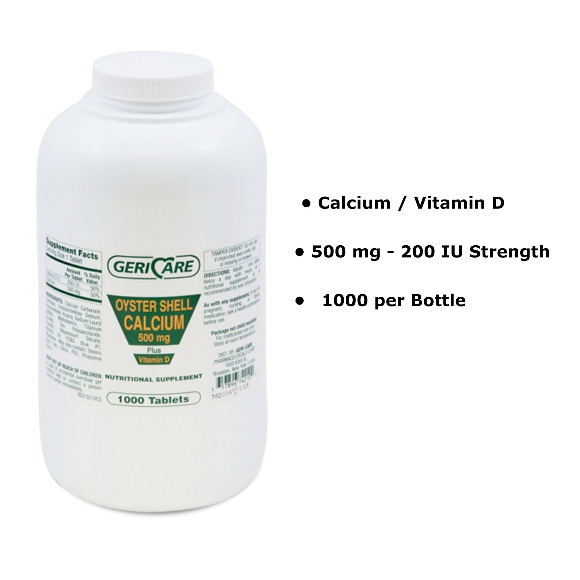 Geri-Care® Calcium / Vitamin D Joint Health Supplement (1 Unit)