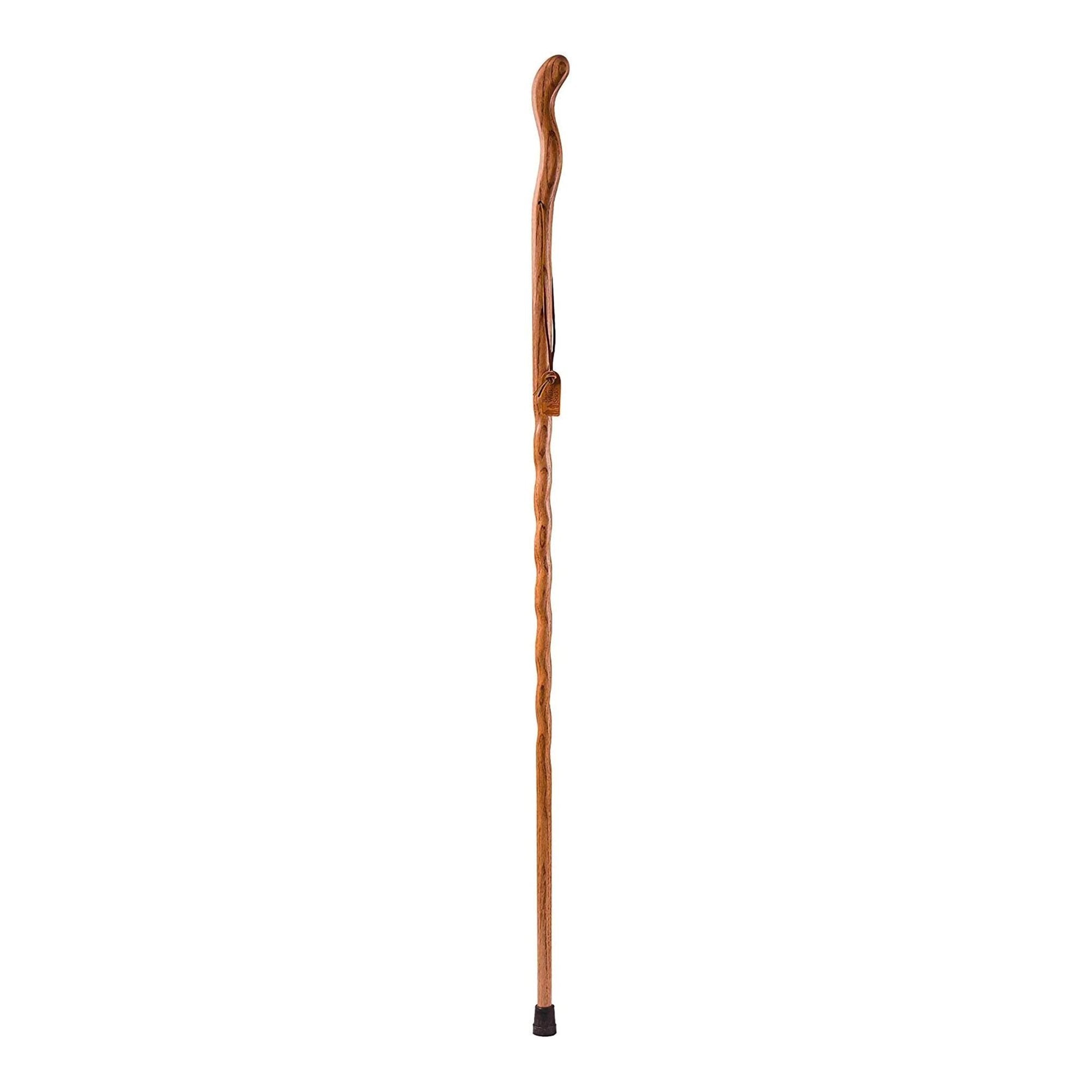 Brazos™ Twisted Oak Ergonomic Fitness Handcrafted Walking Stick, 48-Inch, Tan (1 Unit)