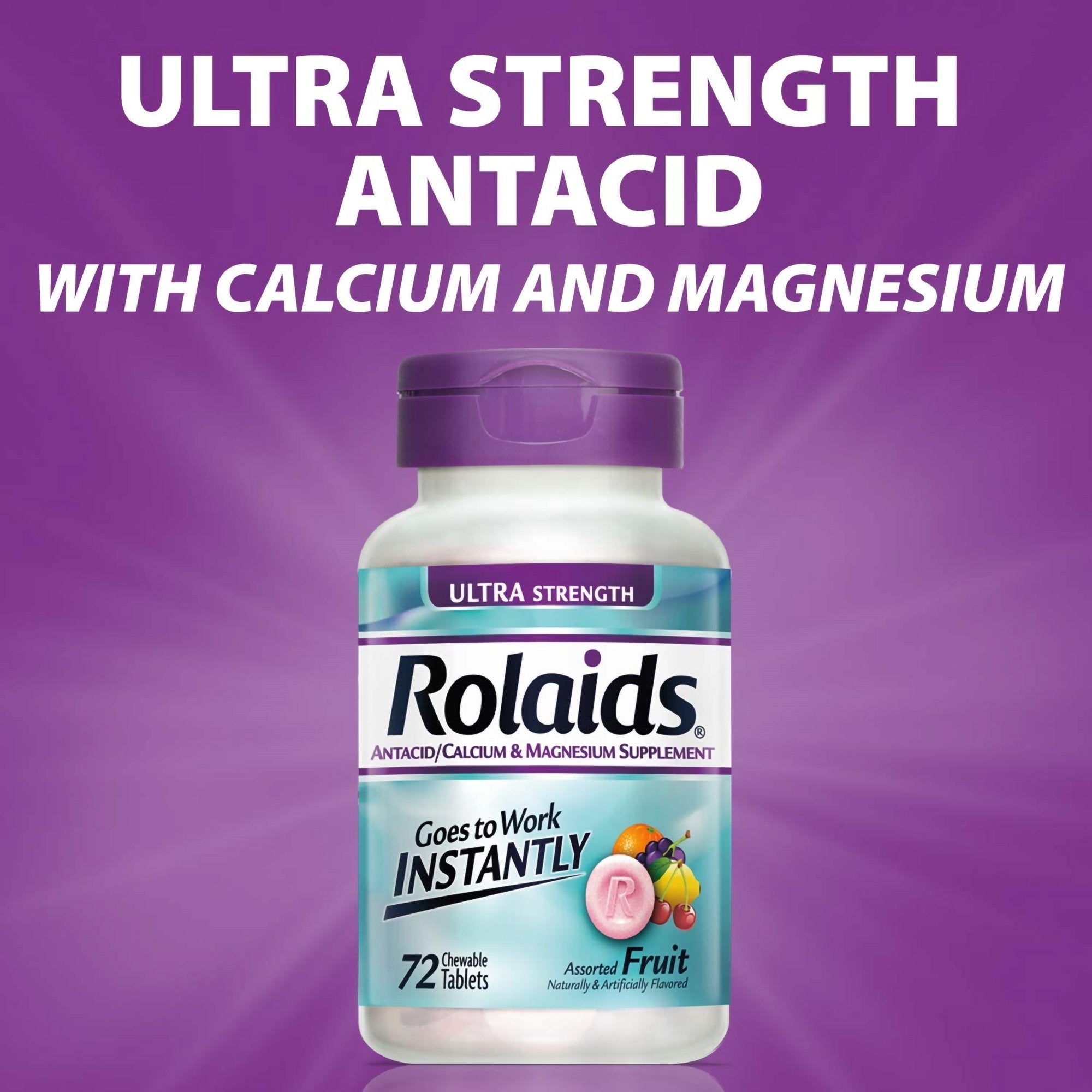 Rolaids® Ultra Strength Chewable Tablets, Assorted Fruit Flavor (1 Unit)