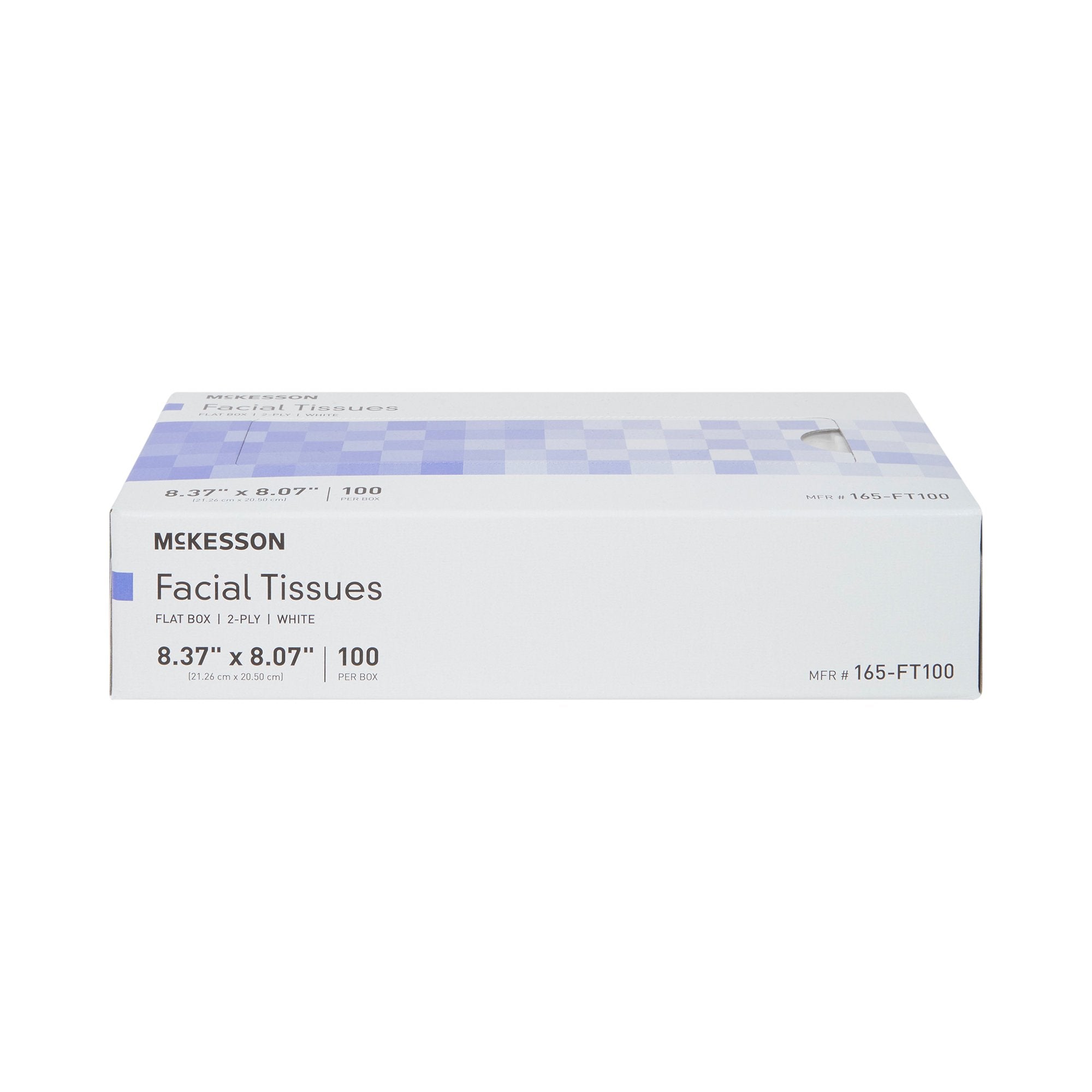 McKesson Two-Ply Facial Tissue Bulk Pack - 3000 Units, Plain White, 8.37x8.07"