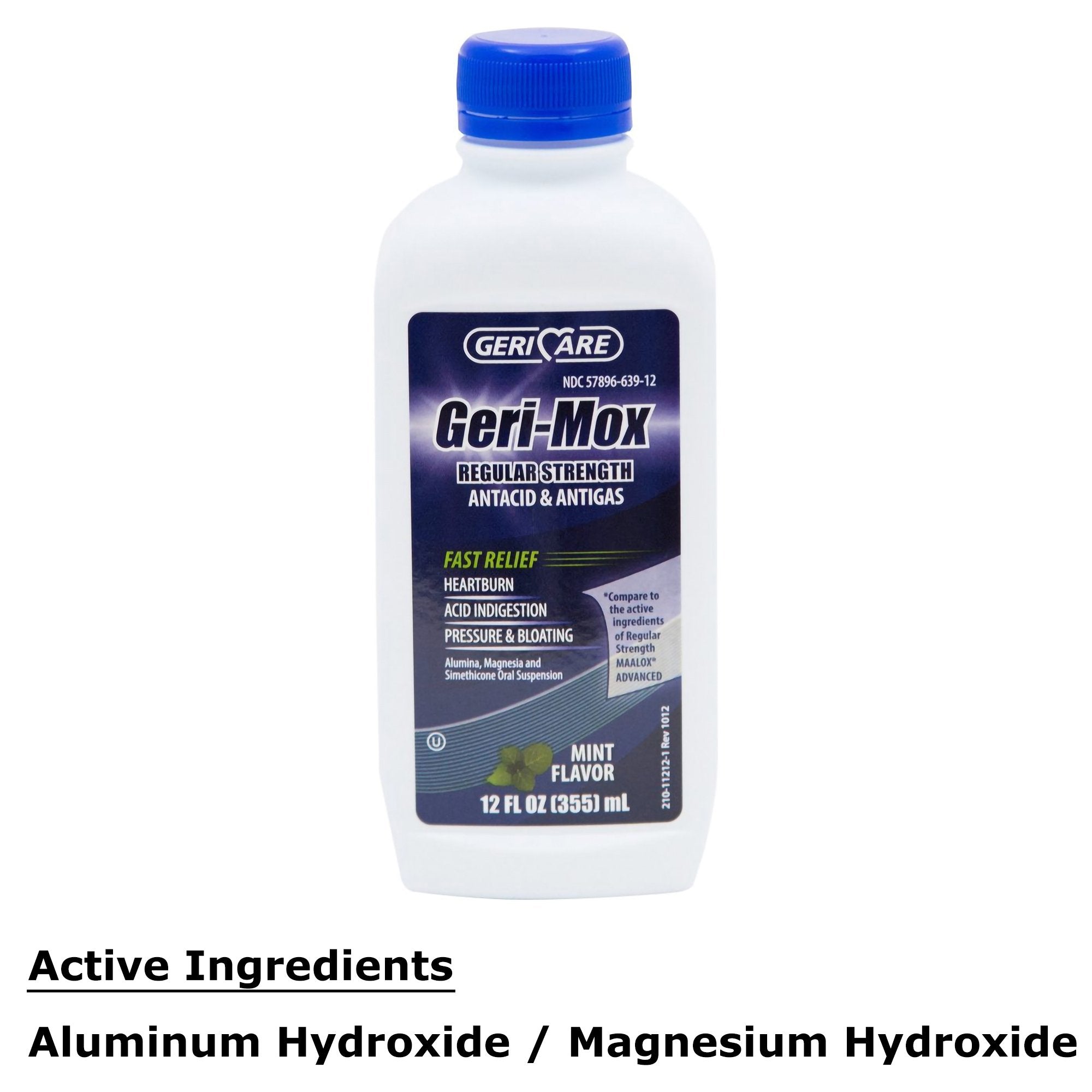 Geri-Care® Geri-Mox Aluminum Hydroxide / Magnesium Hydroxide Antacid (12 Units)