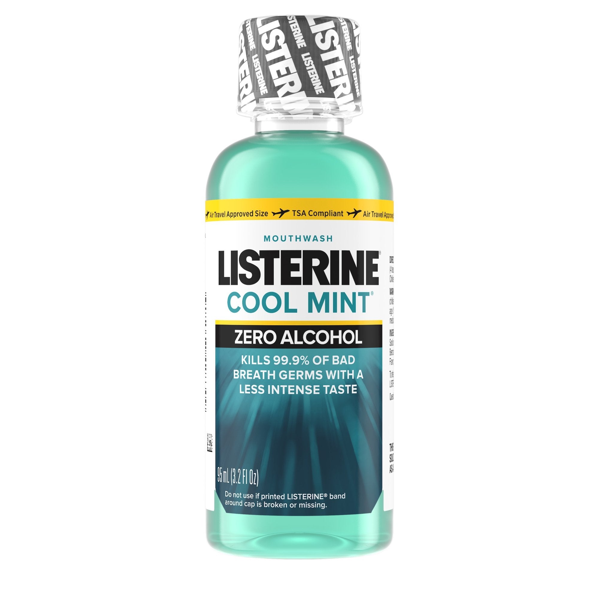 Listerine® Zero® Clean Mint Mouthwash, 3.2 oz. Bottle (24 Units)