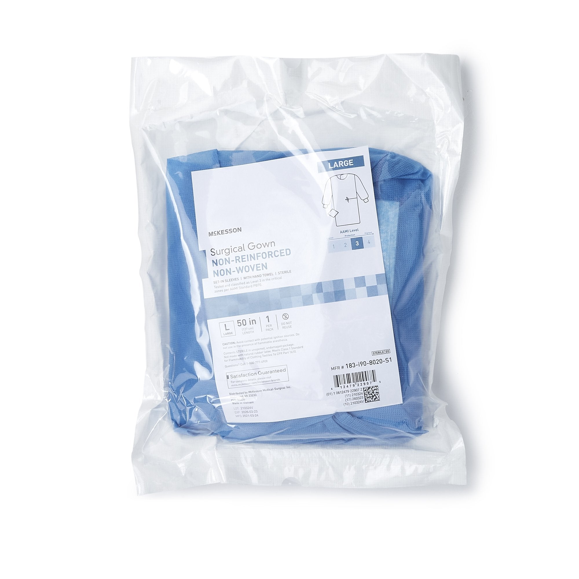 McKesson Non-Reinforced Surgical Gown with Towel (30 Units)