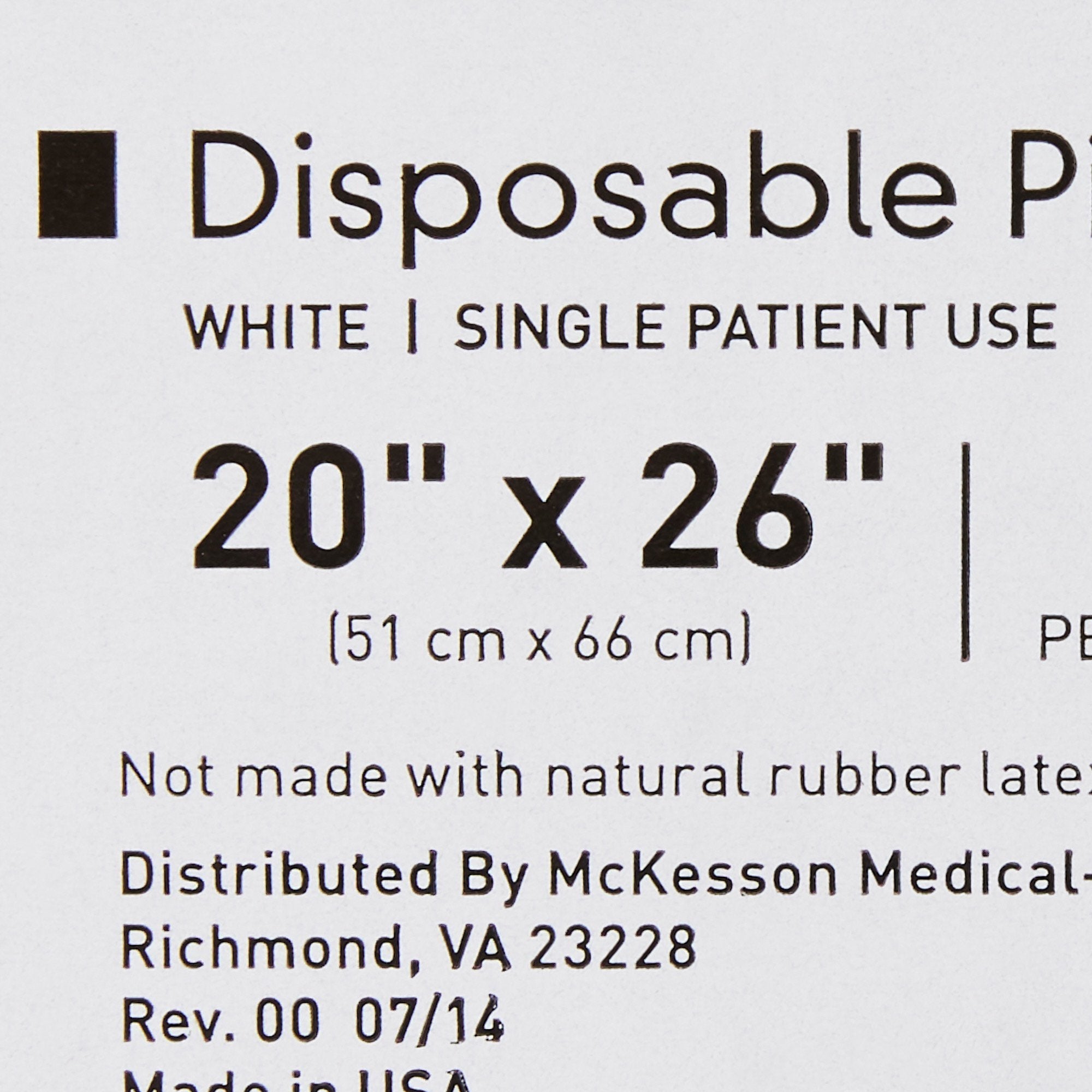 McKesson Disposable Bed Pillow - Comfort & Hygiene in Healthcare
