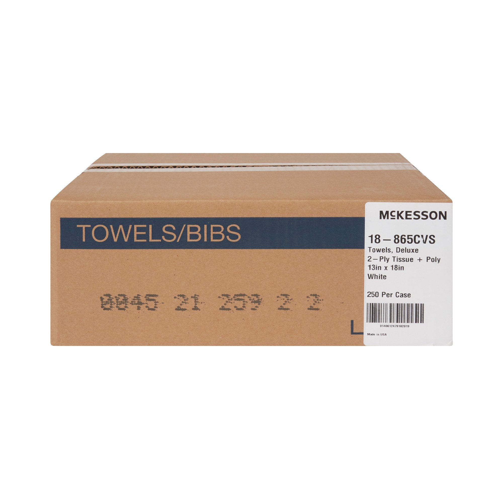 McKesson Deluxe White Procedure Towel, 13 x 18 Inch (250 Units)