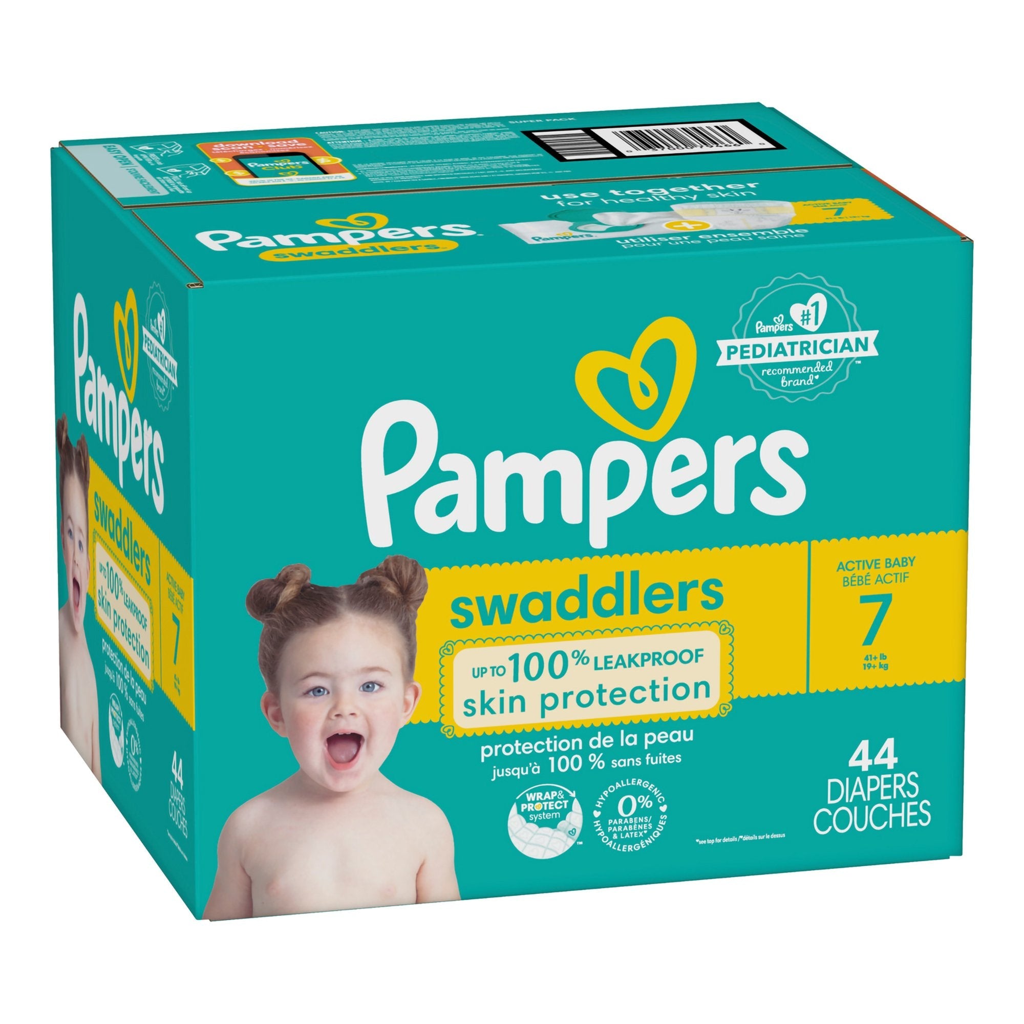 Pampers® Swaddlers™ Diapers, Size 7 (44 Units)