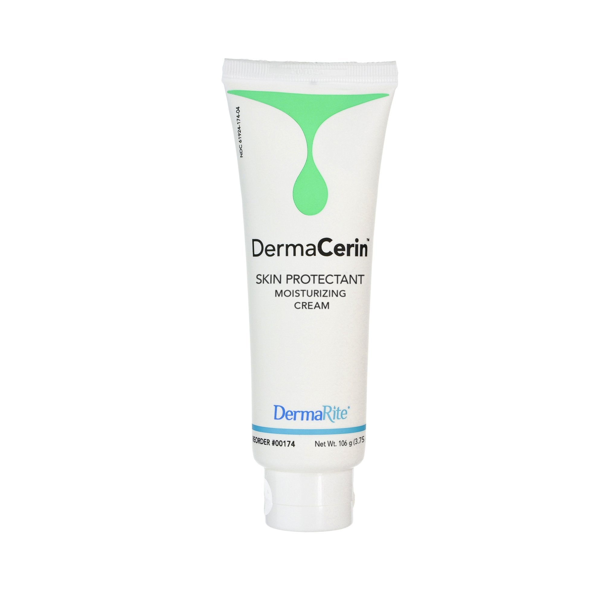 DermaCerin Hand and Body Moisturizer, Unscented Cream, 4 oz Tube (24 Units)