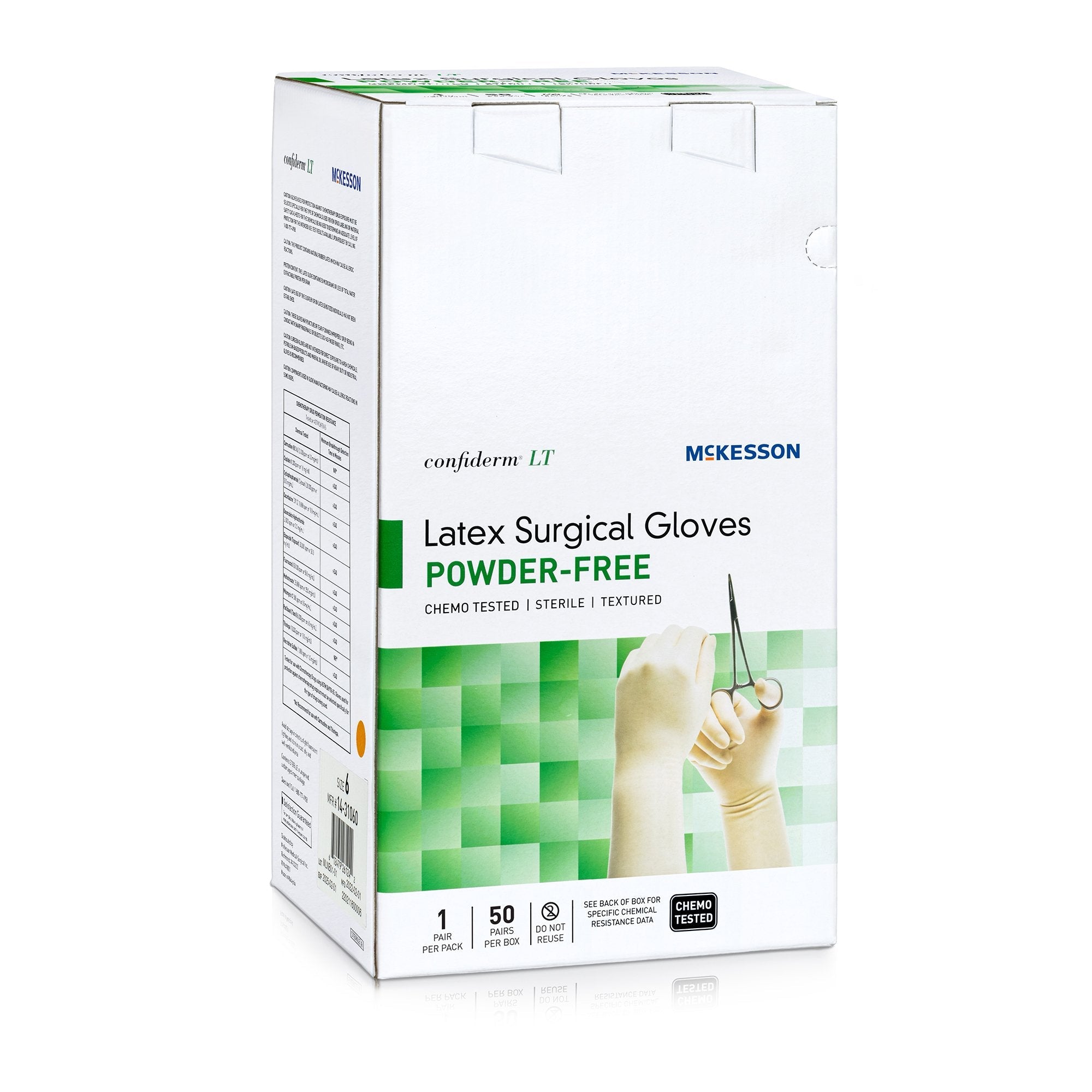 Confiderm® LT Latex Surgical Glove, Size 6, Ivory (50 Units)