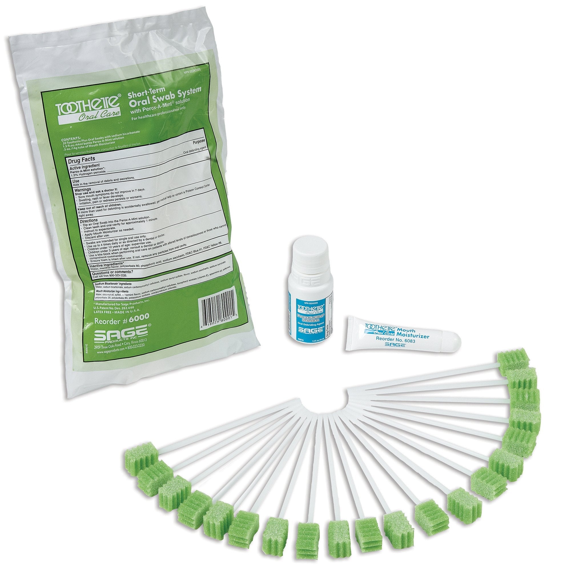 Toothette® Short Term Swab System (50 Units)