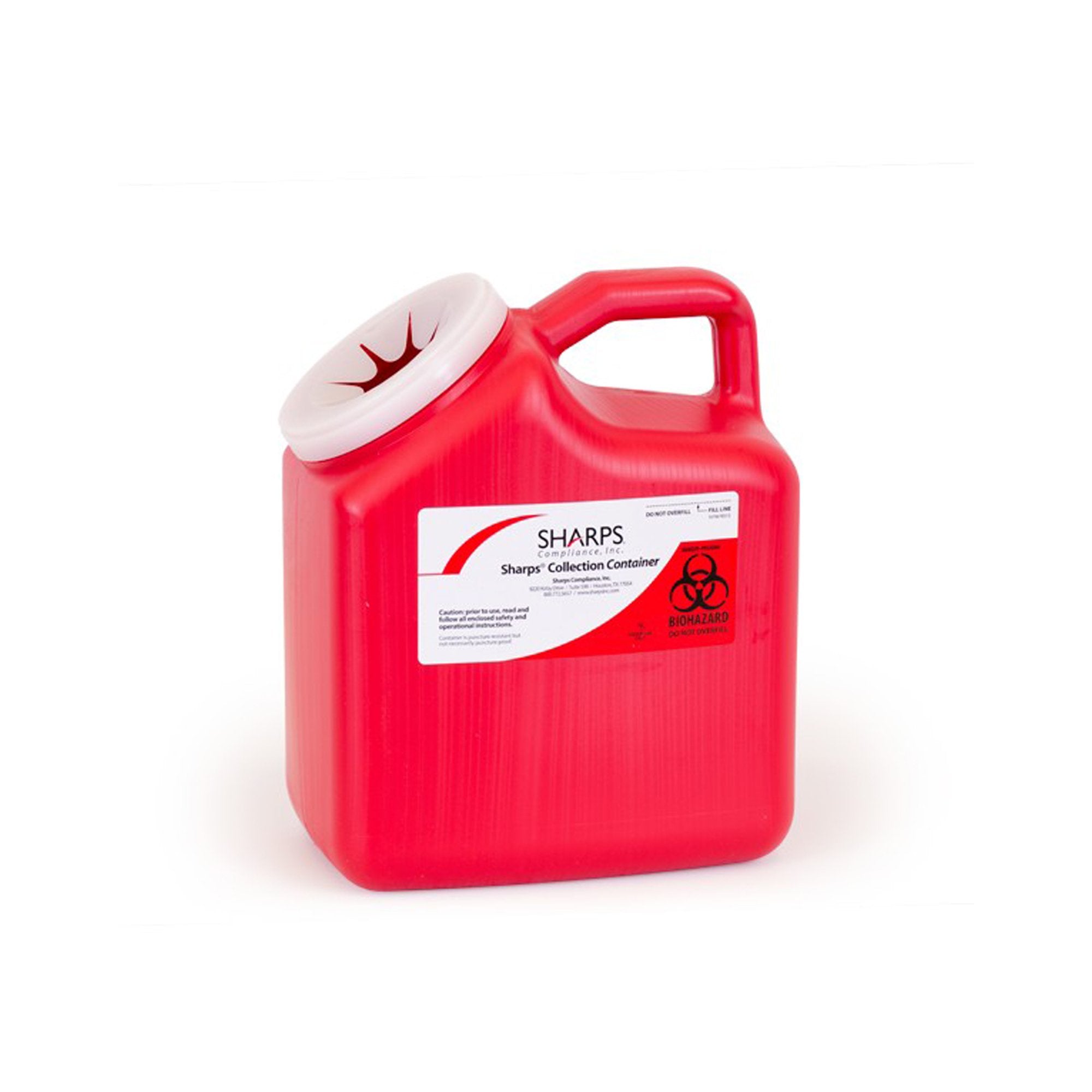 The Sharps Disposal by Mail System® Pro-Tec® Mailback Sharps Collector, 2 Gallon, 11 x 6 x 9 Inch (1 Unit)