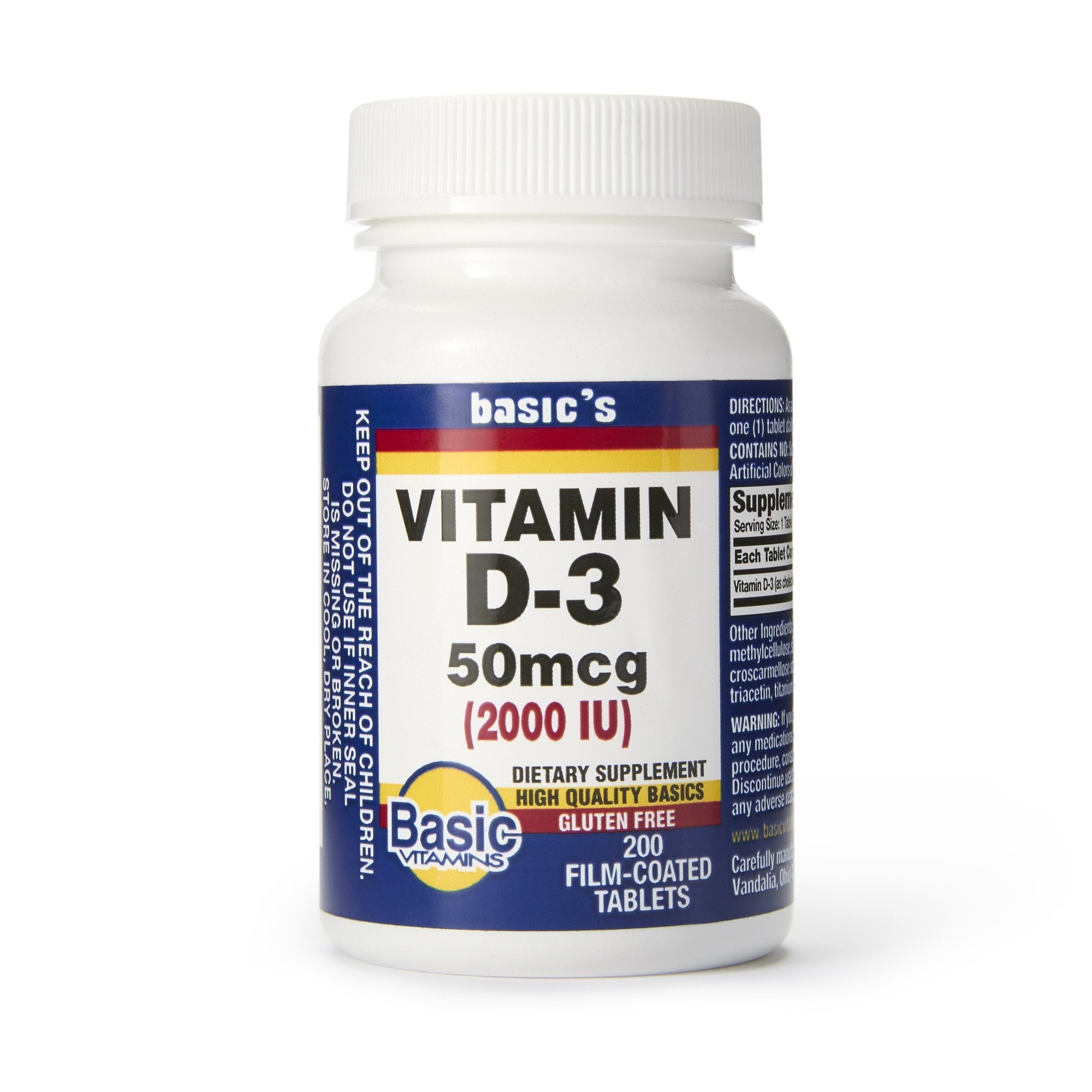 Basic's Vitamin D-3 Dietary Supplement (1 Unit)