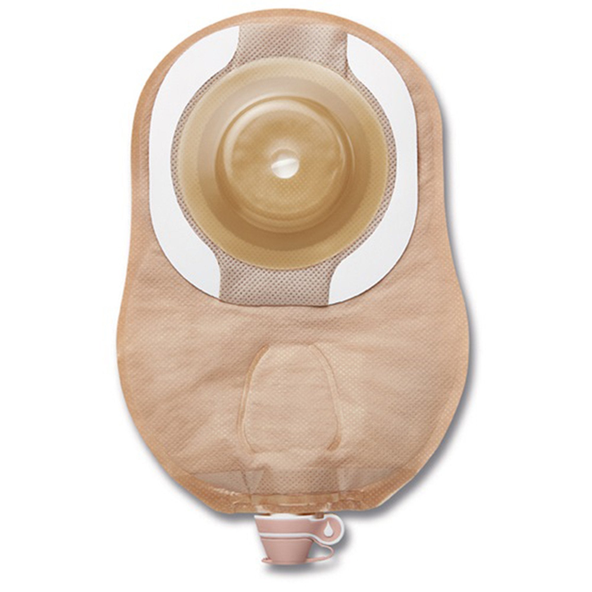 CeraPlus™ One-Piece Drainable Beige Urostomy Pouch, 9 Inch Length, 7/8 Inch Stoma (5 Units)