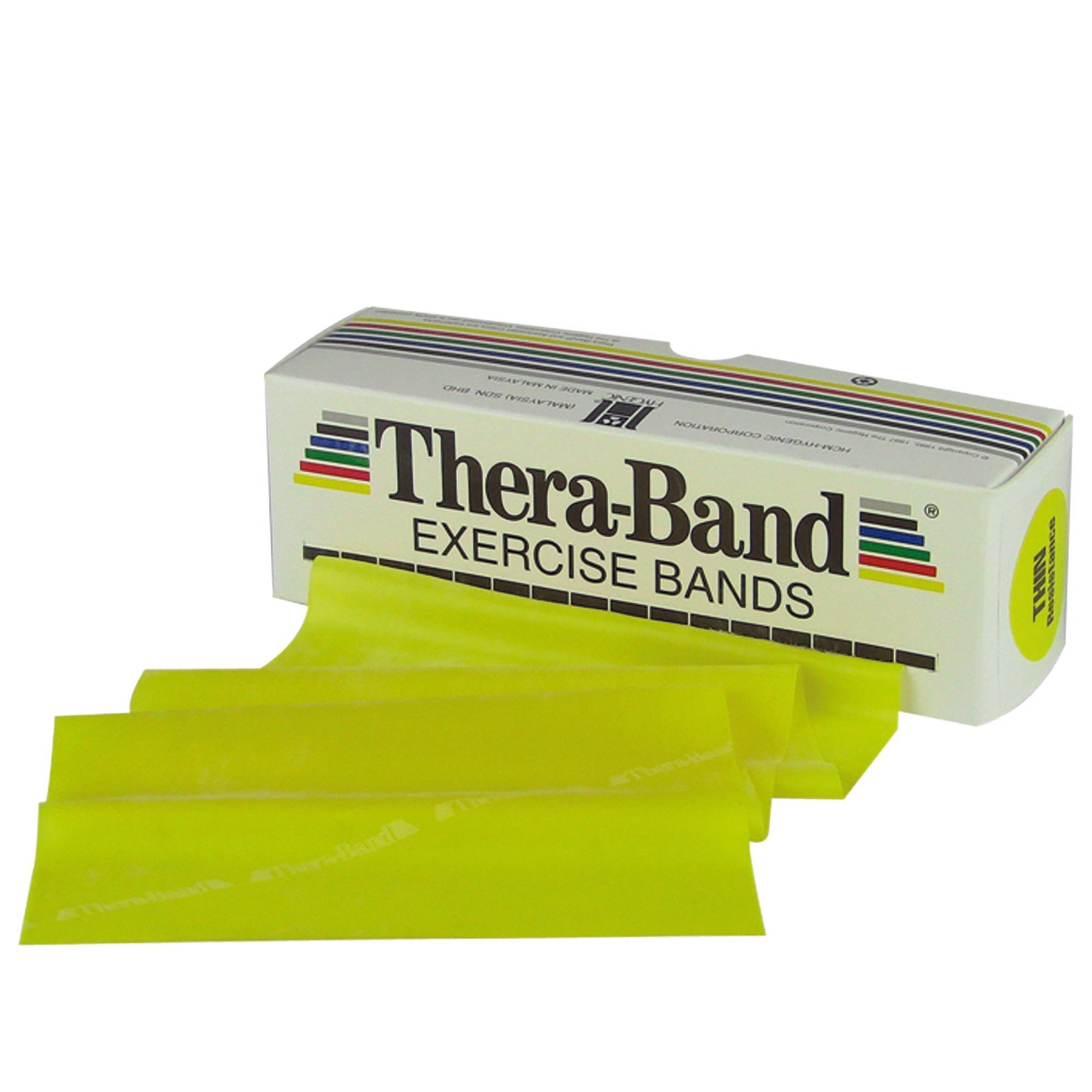 TheraBand® Exercise Resistance Band, Yellow, 5 Inch x 6 Yard, X-Light Resistance (1 Unit)