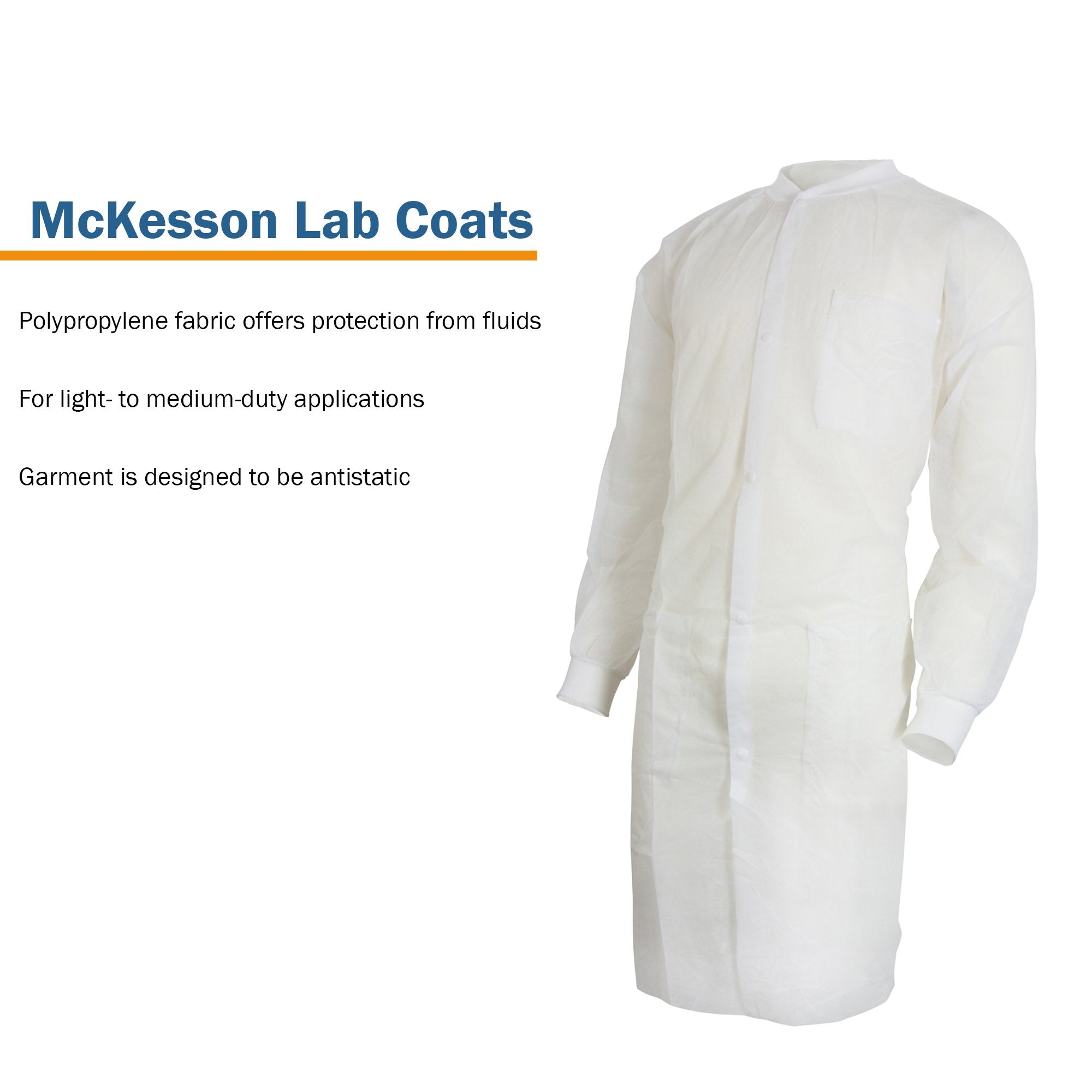 McKesson Lab Coat, Large / X-Large, White (10 Units)