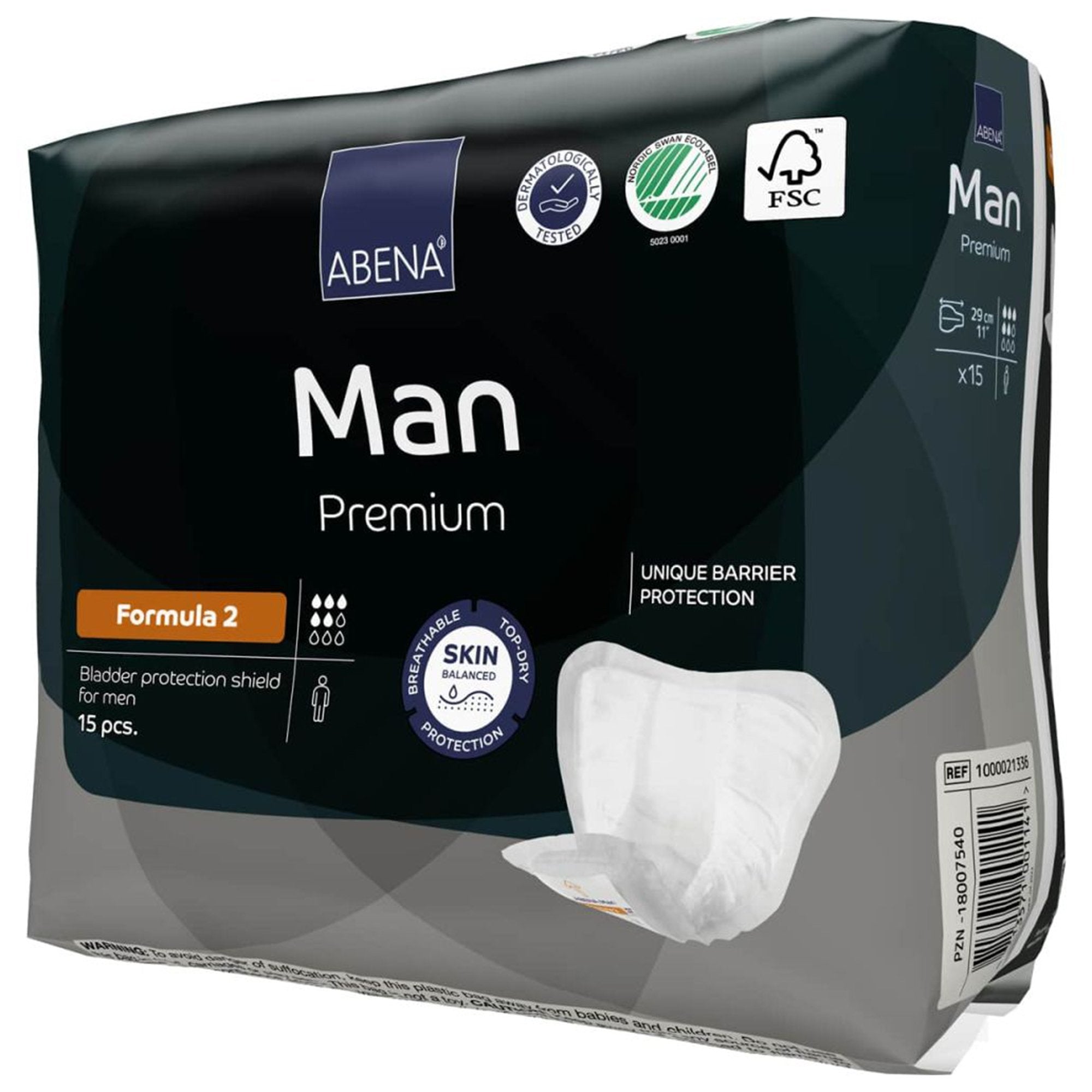 Abena® Man Premium Bladder Protection Shield, Formula 2 (15 Units)