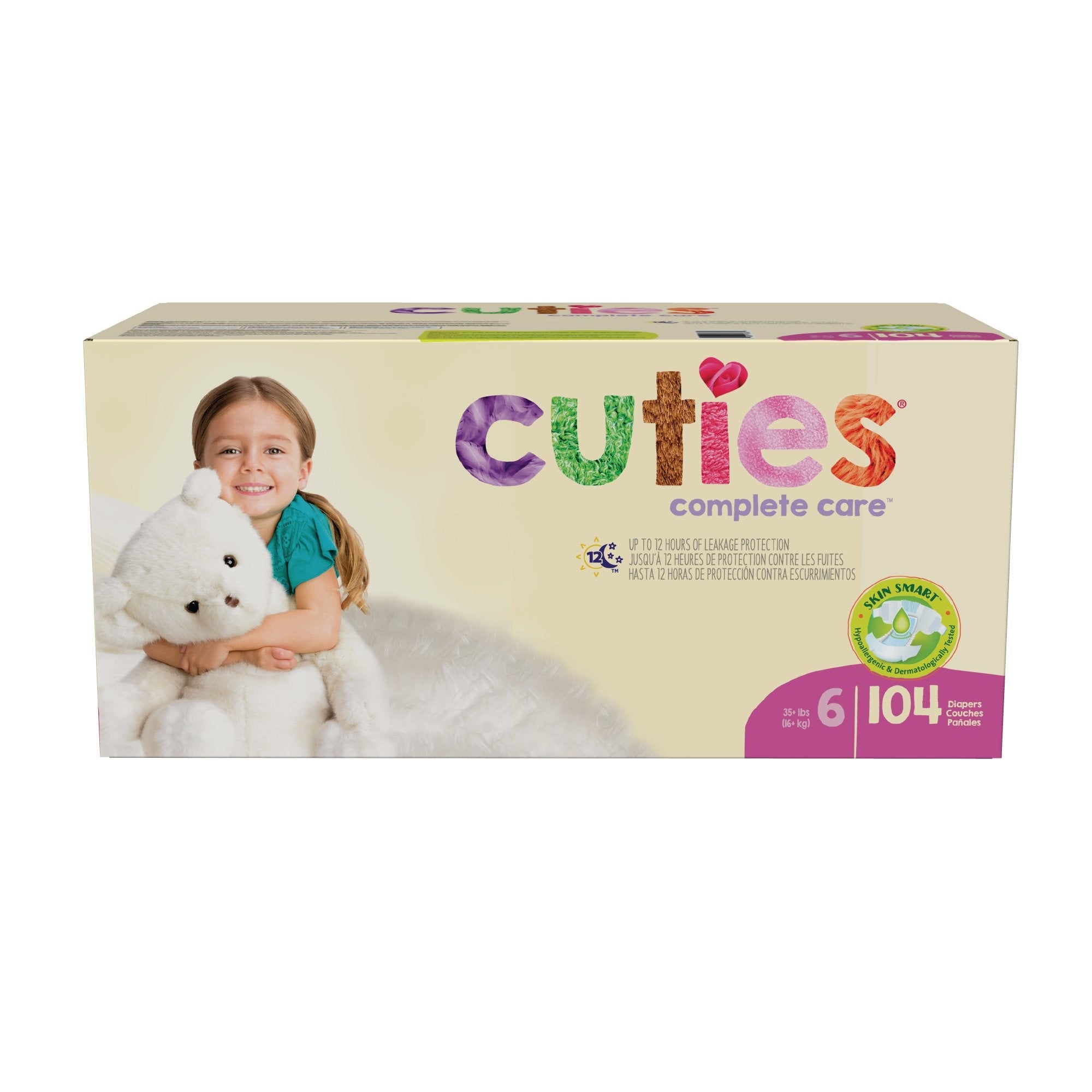 Cuties® Complete Care Diaper, Size 6 (104 Units)