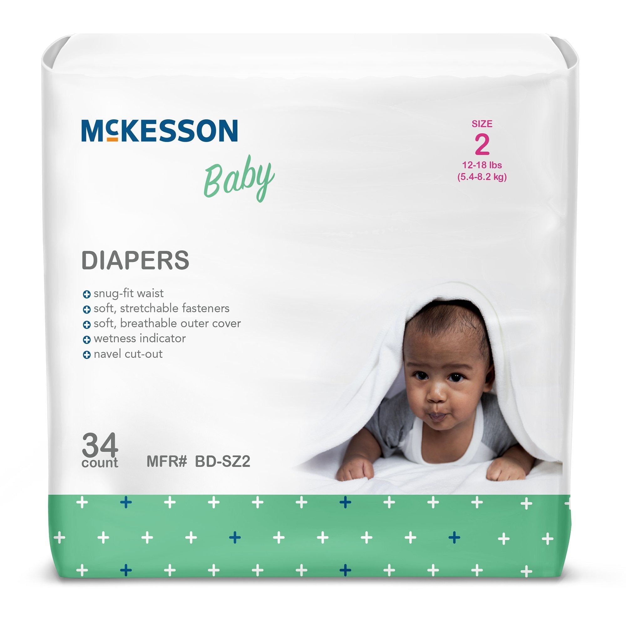 McKesson Baby Diapers, Size 2 (1 Unit)