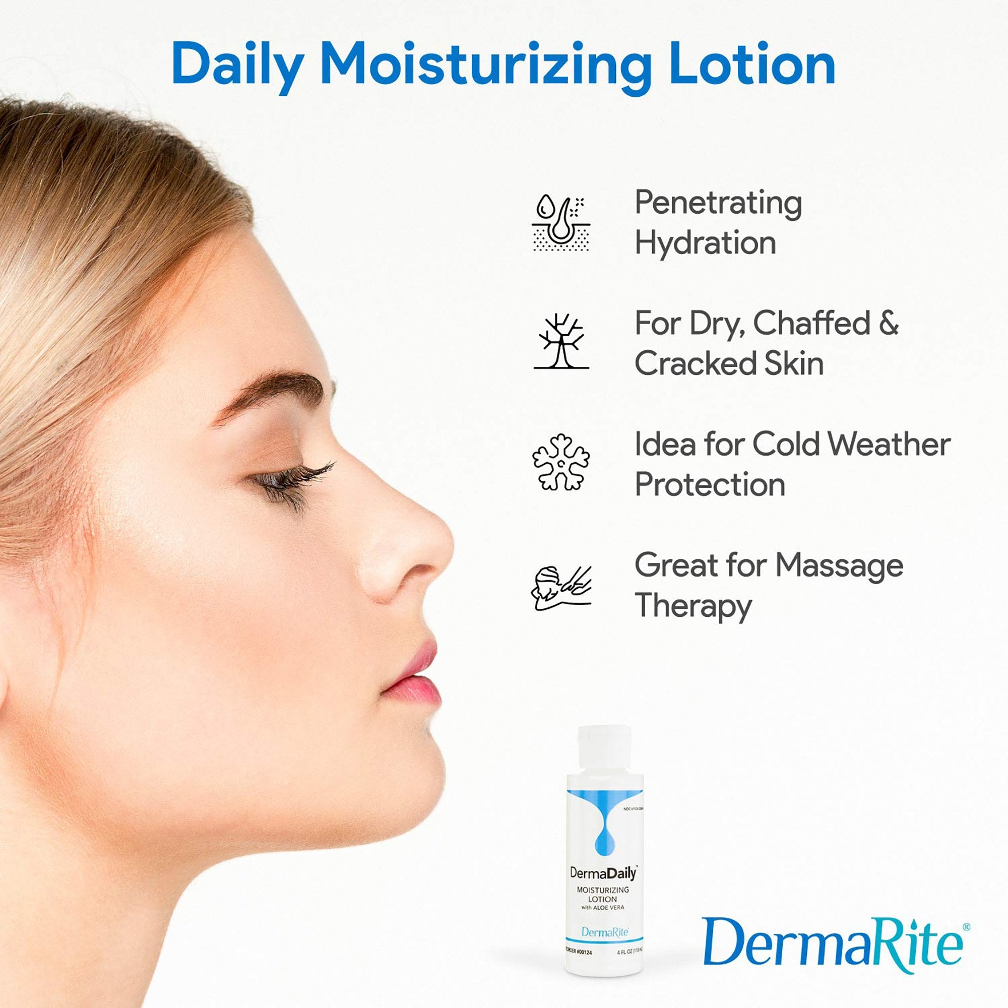 DermaDaily® Moisturizing Lotion, 7.5 oz. Bottle (48 Units)