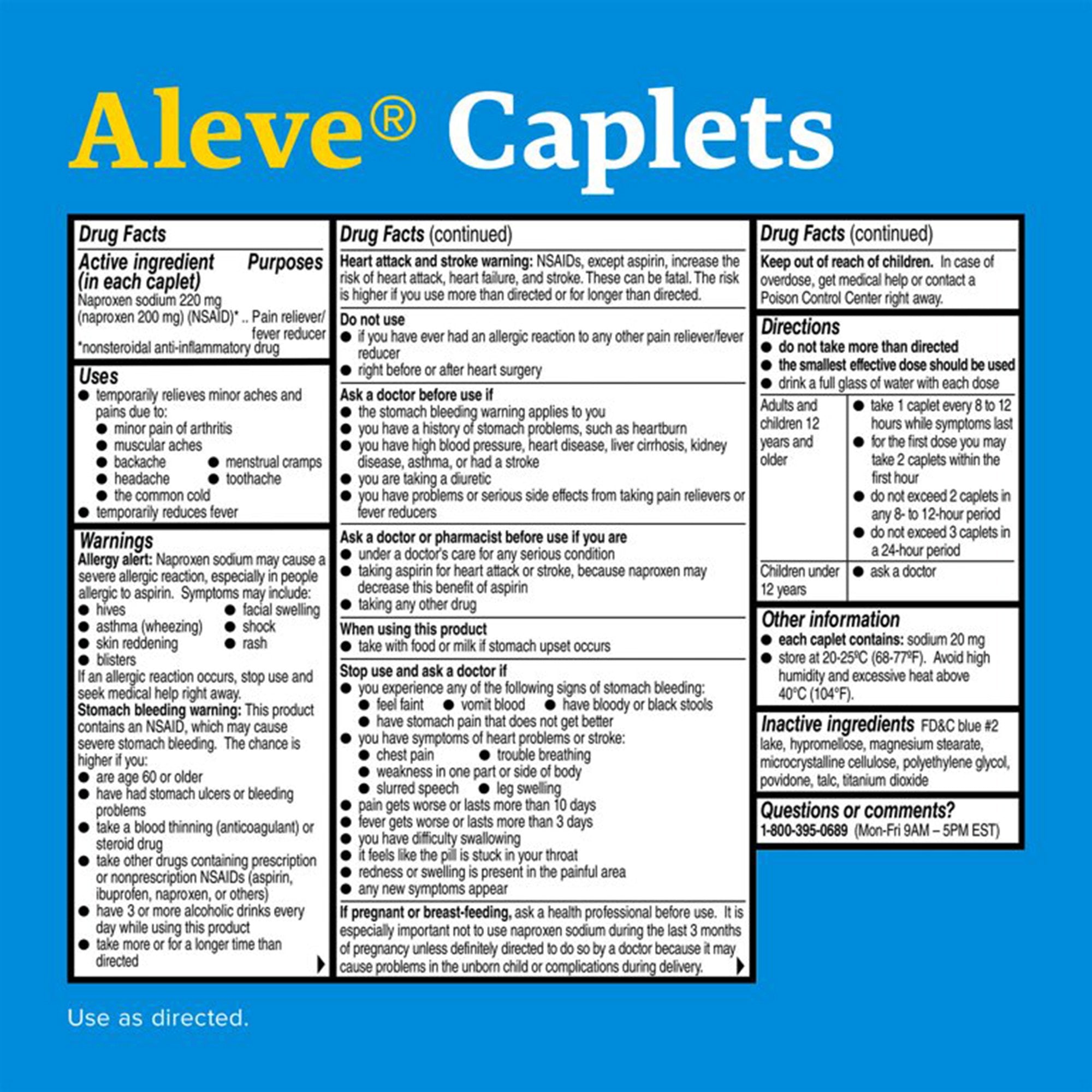 Aleve Caplets with Easy Open Arthritis Cap (1 Unit)