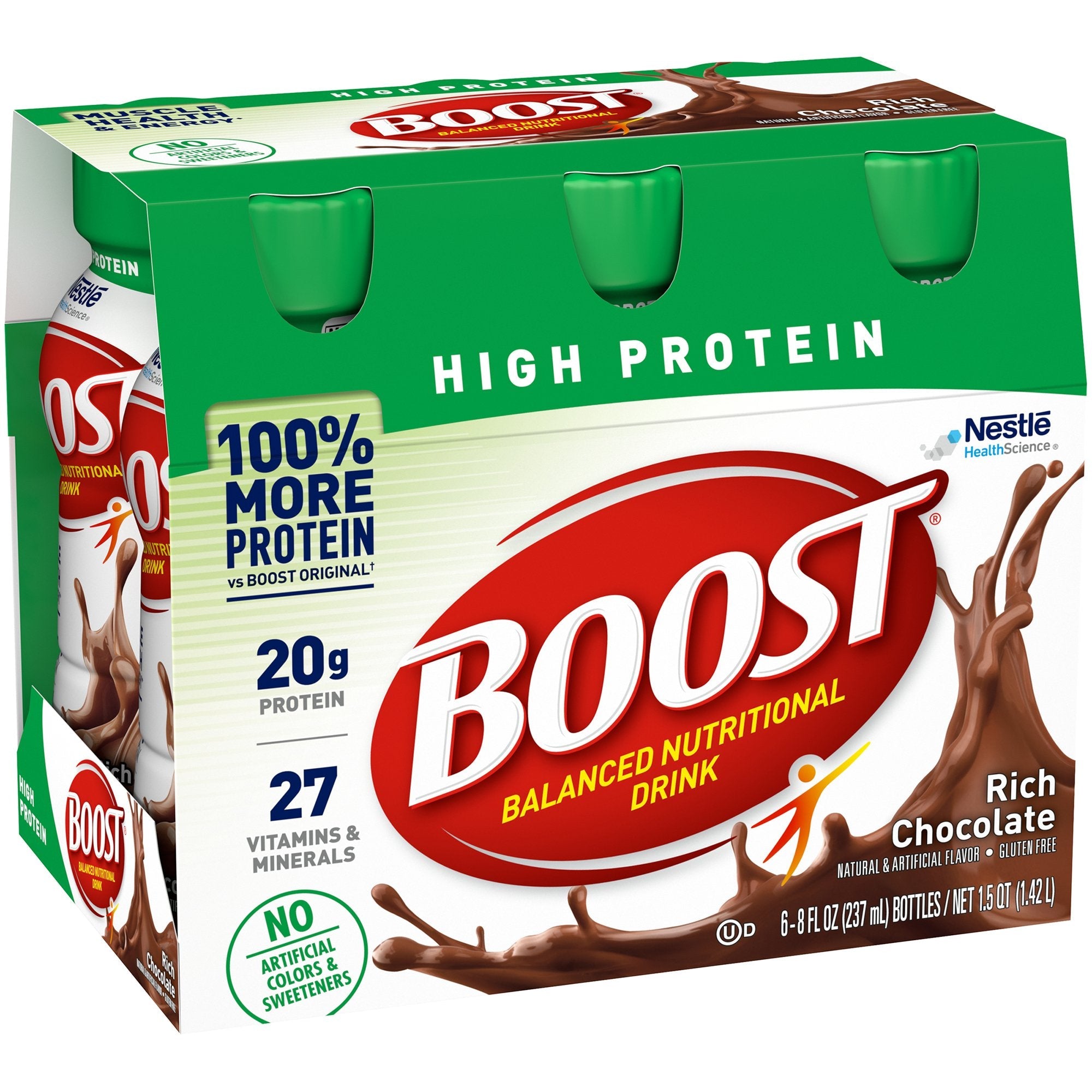 Boost High Protein Chocolate Nutritional Drink, 8oz - Muscle & Energy