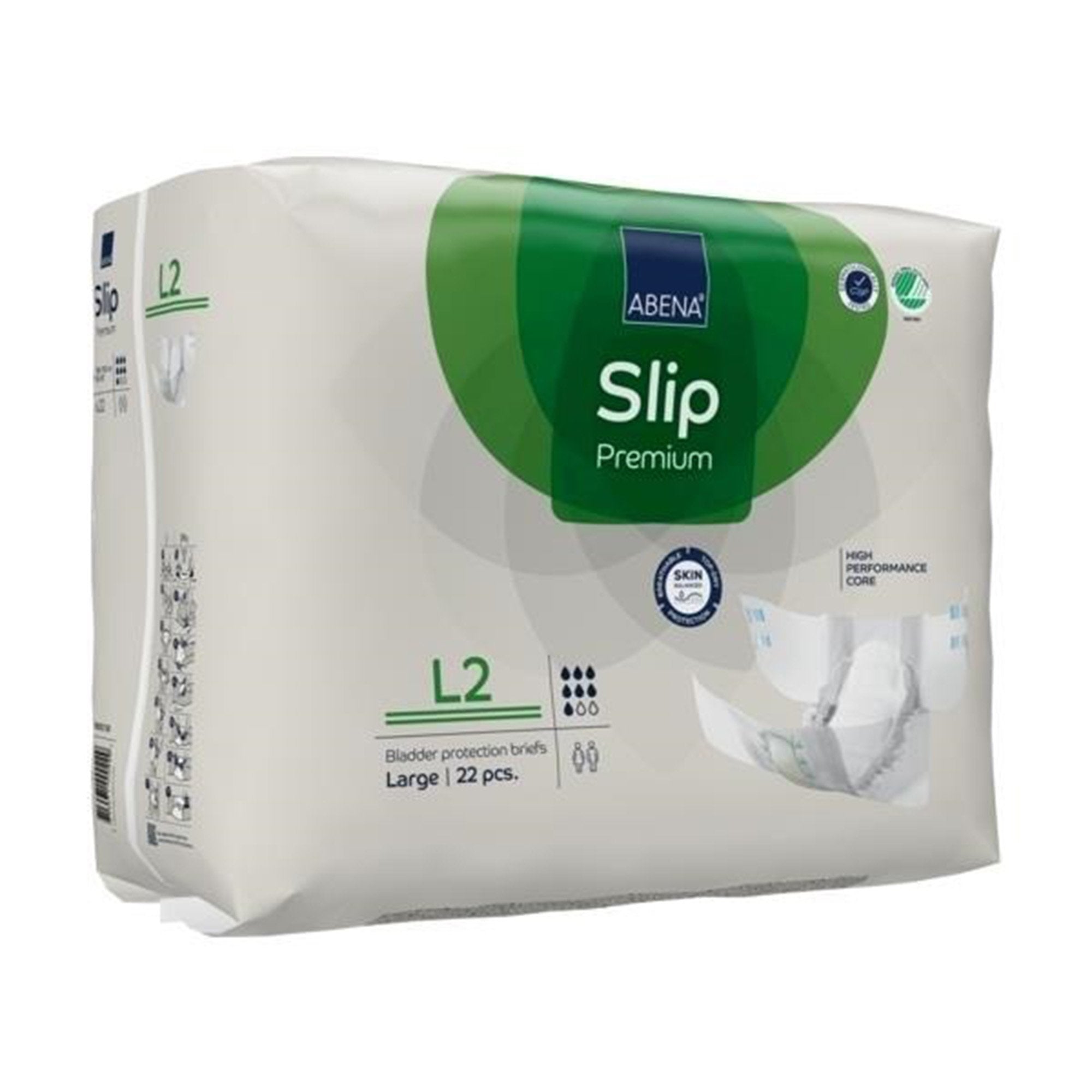 Abena® Slip Premium L2 Incontinence Brief, Large (22 Units)