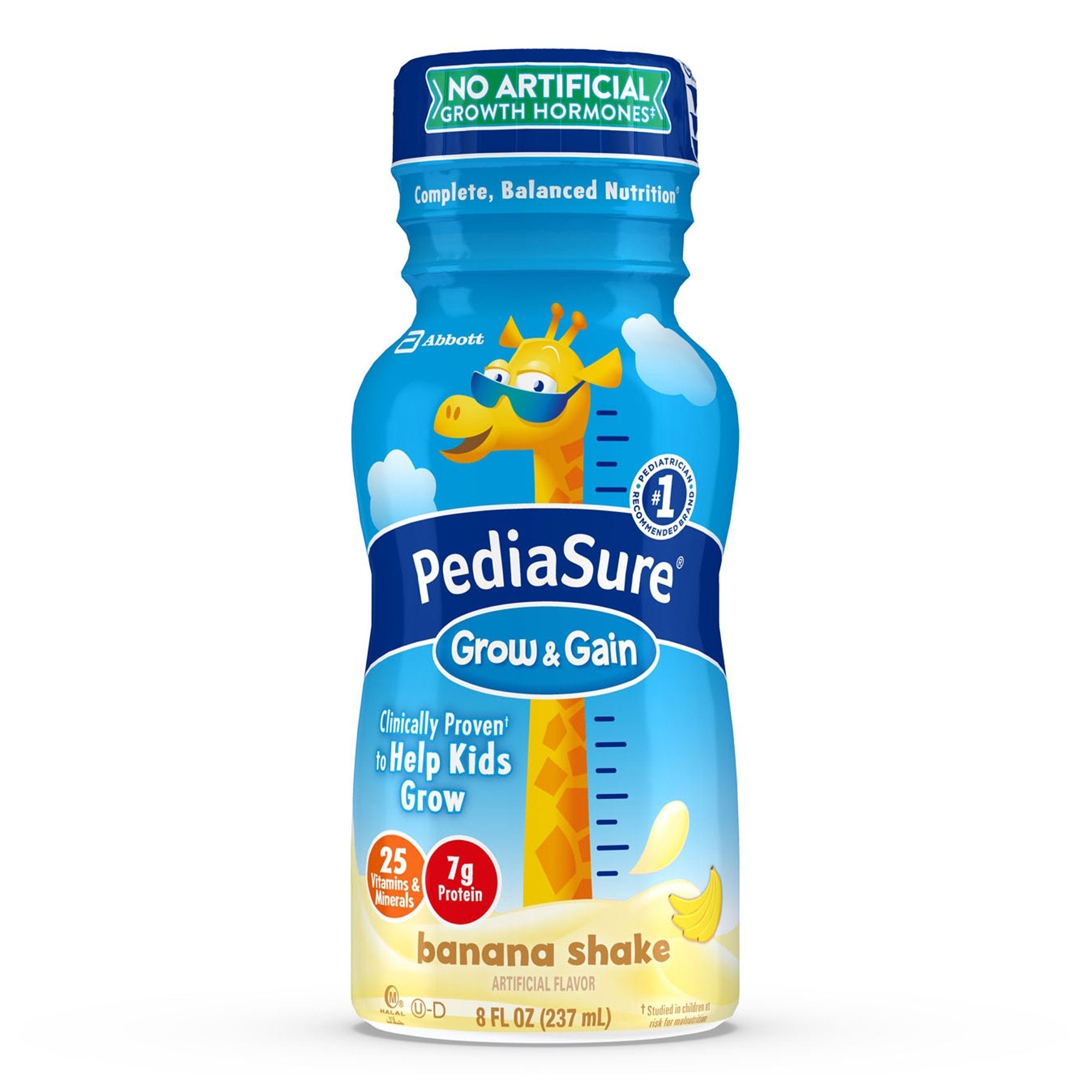 PediaSure® Grow & Gain Banana Pediatric Oral Supplement, 8-ounce bottle (24 Units)