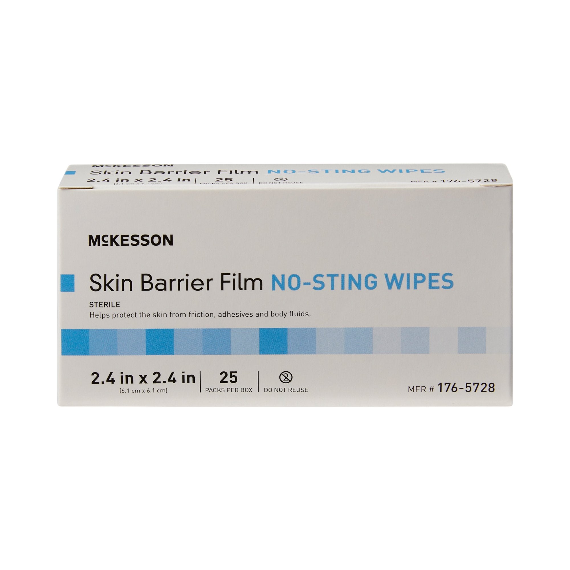 McKesson Skin Barrier Wipes - No Sting, Sterile, 25 Pack, Hexamethyldisiloxane