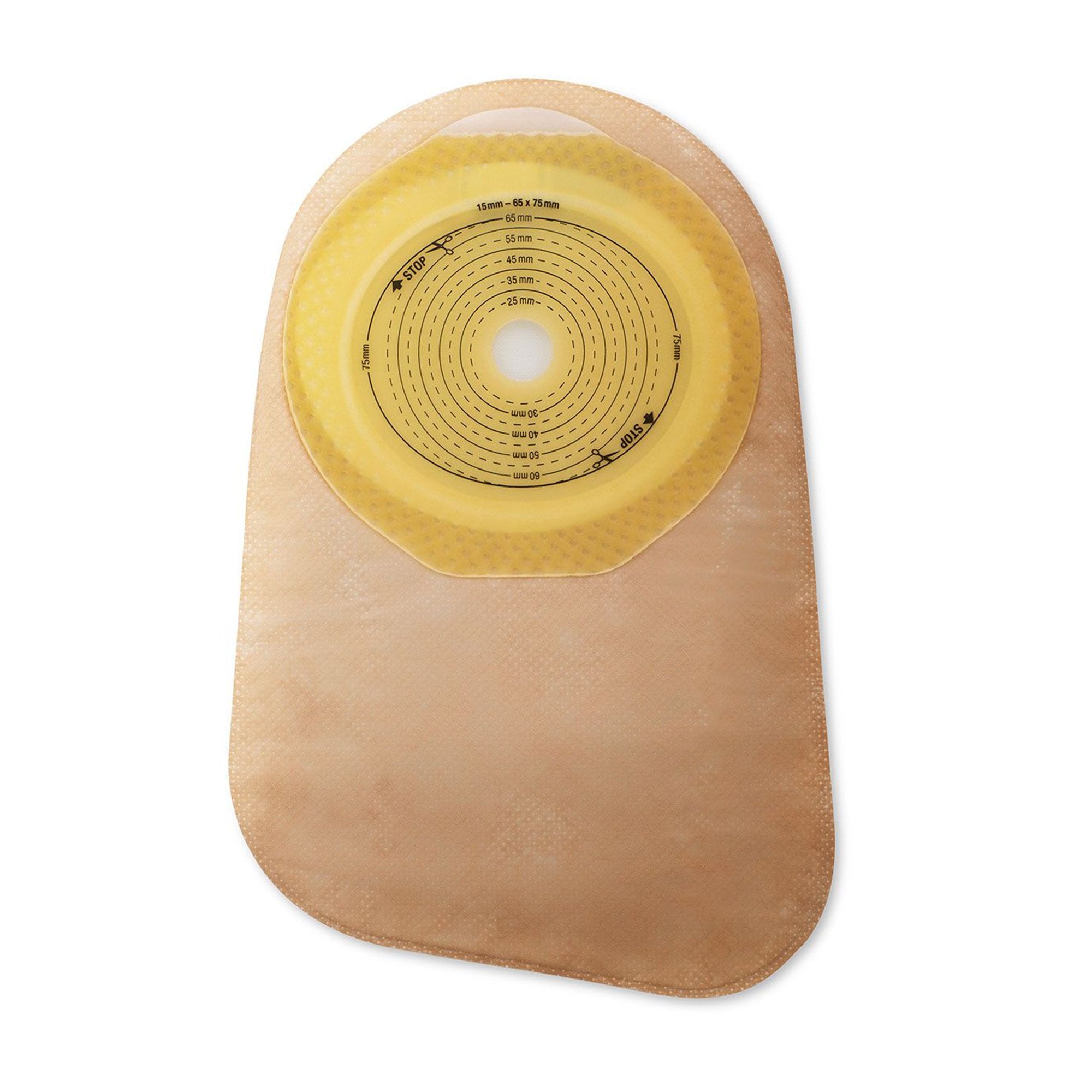 Premier™ One-Piece Closed End Beige Colostomy Pouch, 9 Inch Length, 1-3/16 Inch Stoma (30 Units)