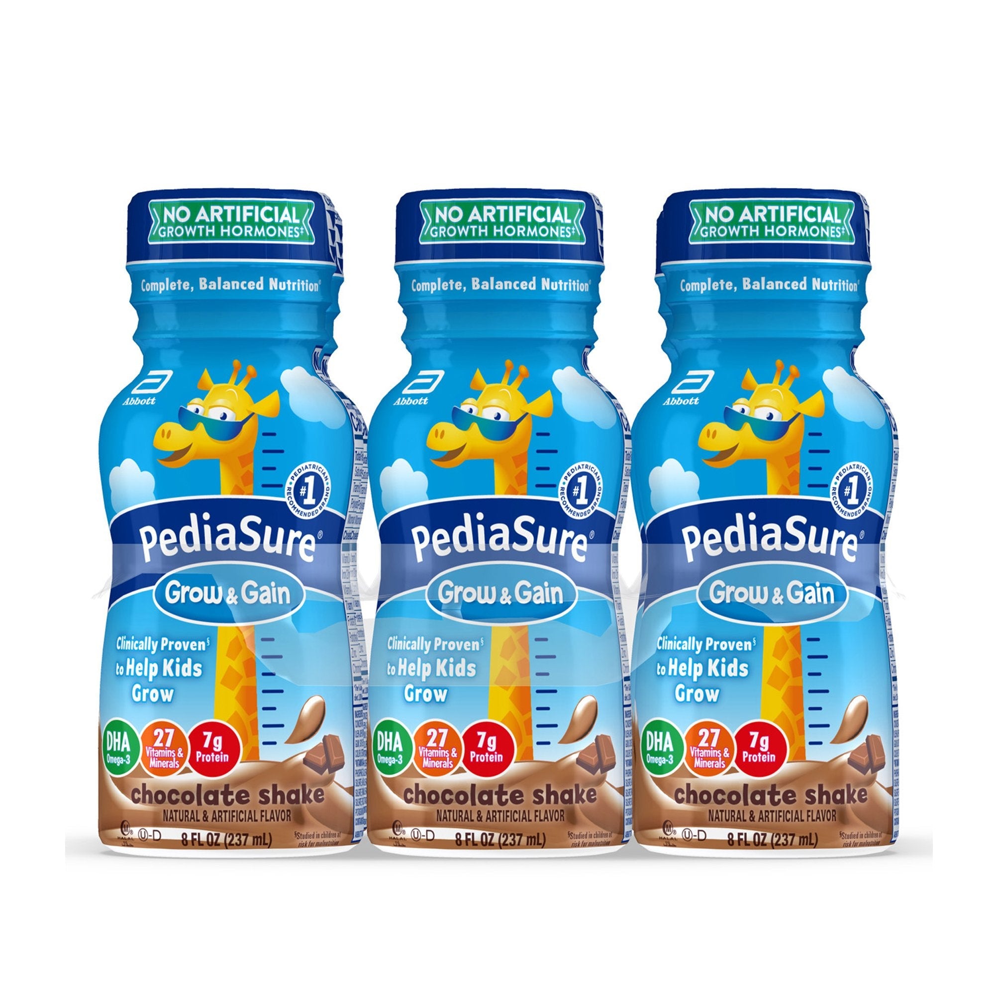 PediaSure® Grow & Gain Chocolate Pediatric Oral Supplement, 8 oz. Bottle (24 Units)