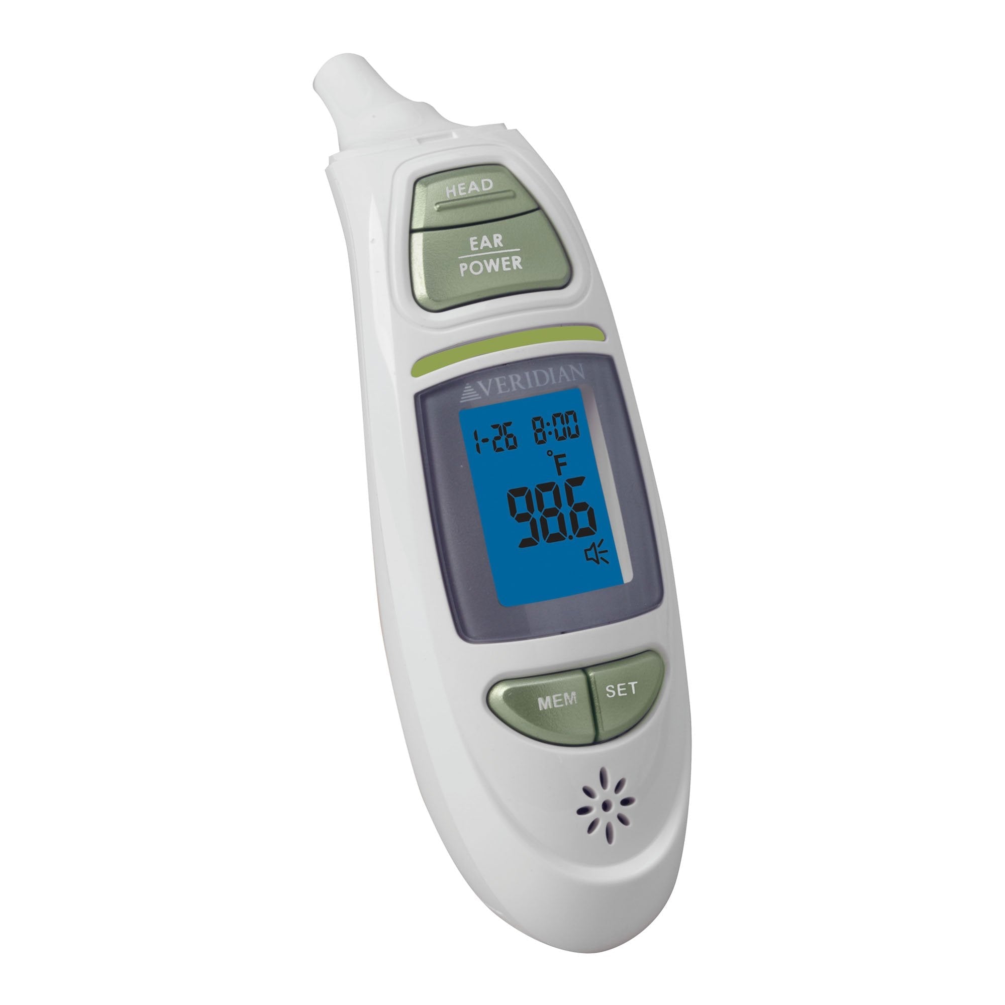 Veridian Infrared Thermometer, Tympanic Ear Digital Talking Thermometer (24 Units)