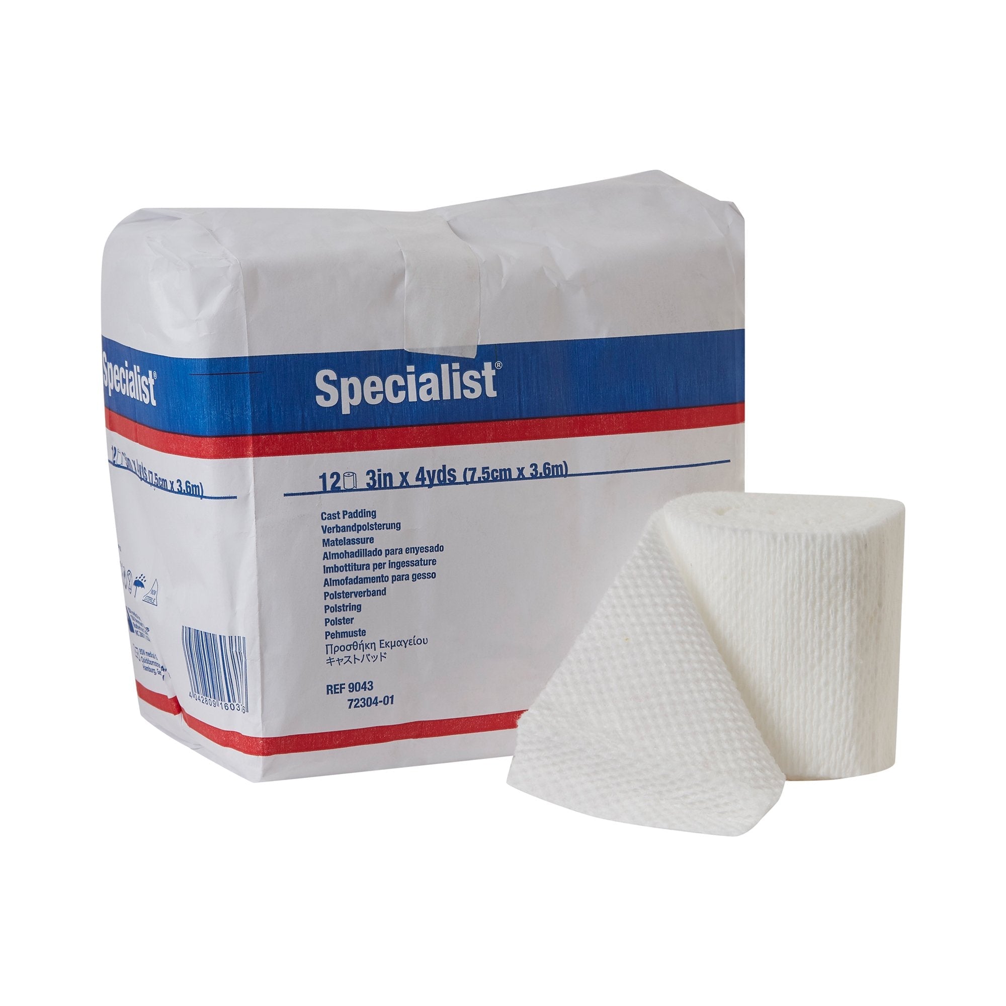 Specialist® White Cotton / Rayon Undercast Cast Padding, 3 Inch x 4 Yard (12 Units)