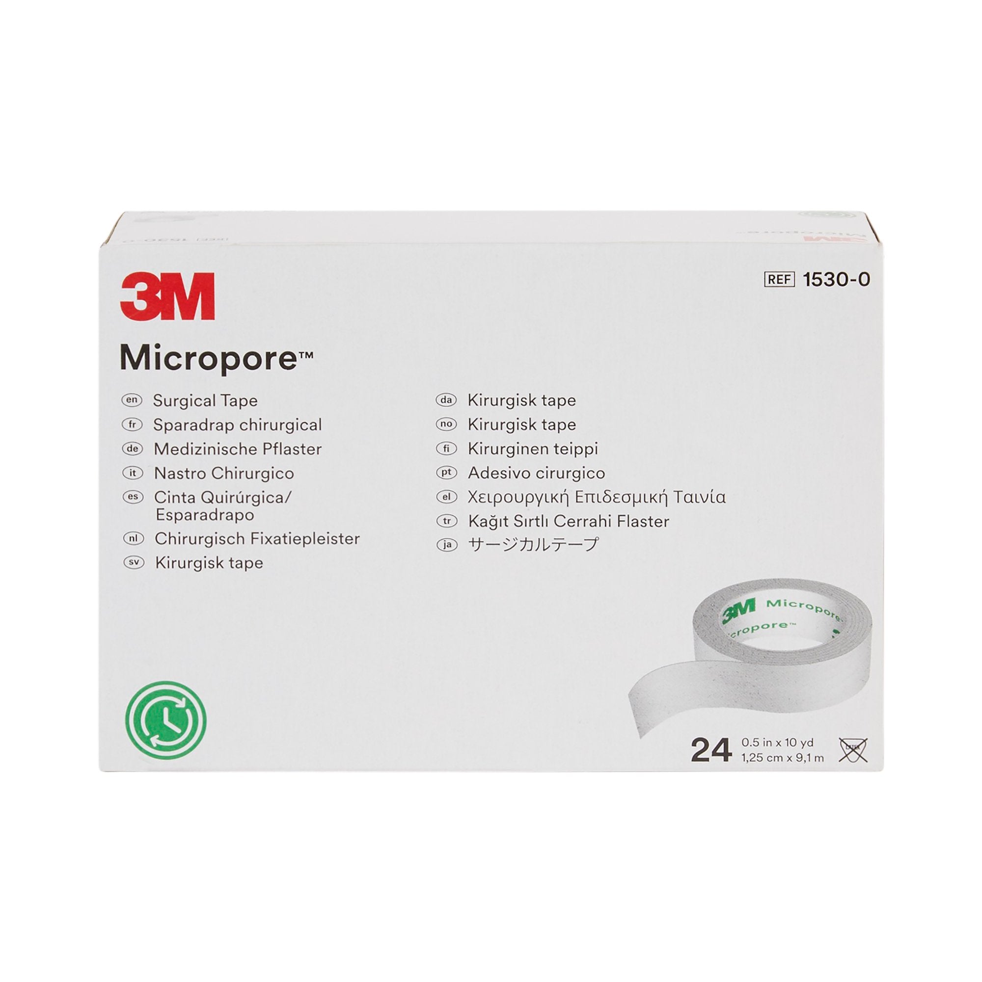 3M™ Micropore™ Paper Medical Tape, 1/2 Inch x 10 Yard, White (24 Units)