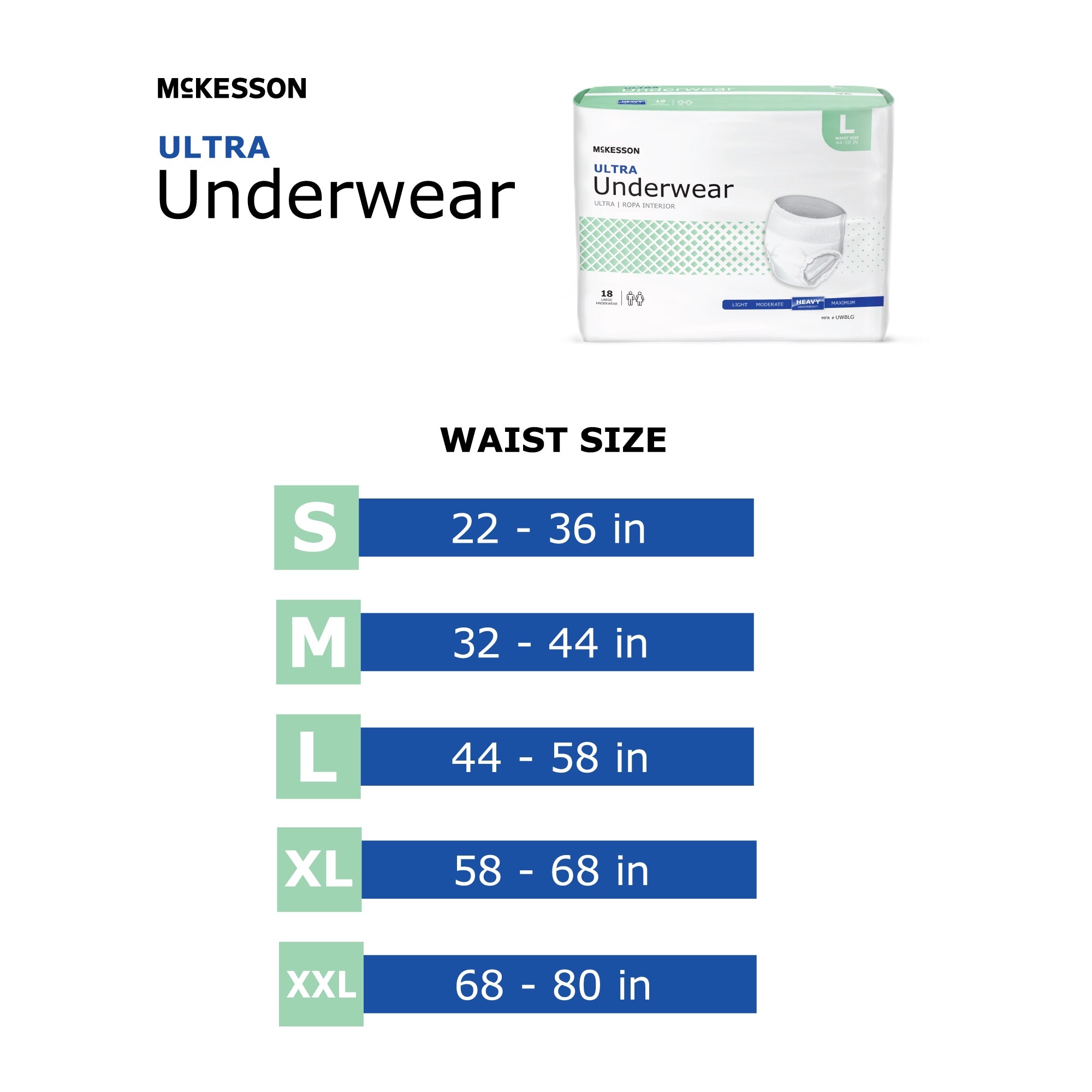 McKesson Ultra 2XL Heavy Absorbent Underwear, Discreet Comfort