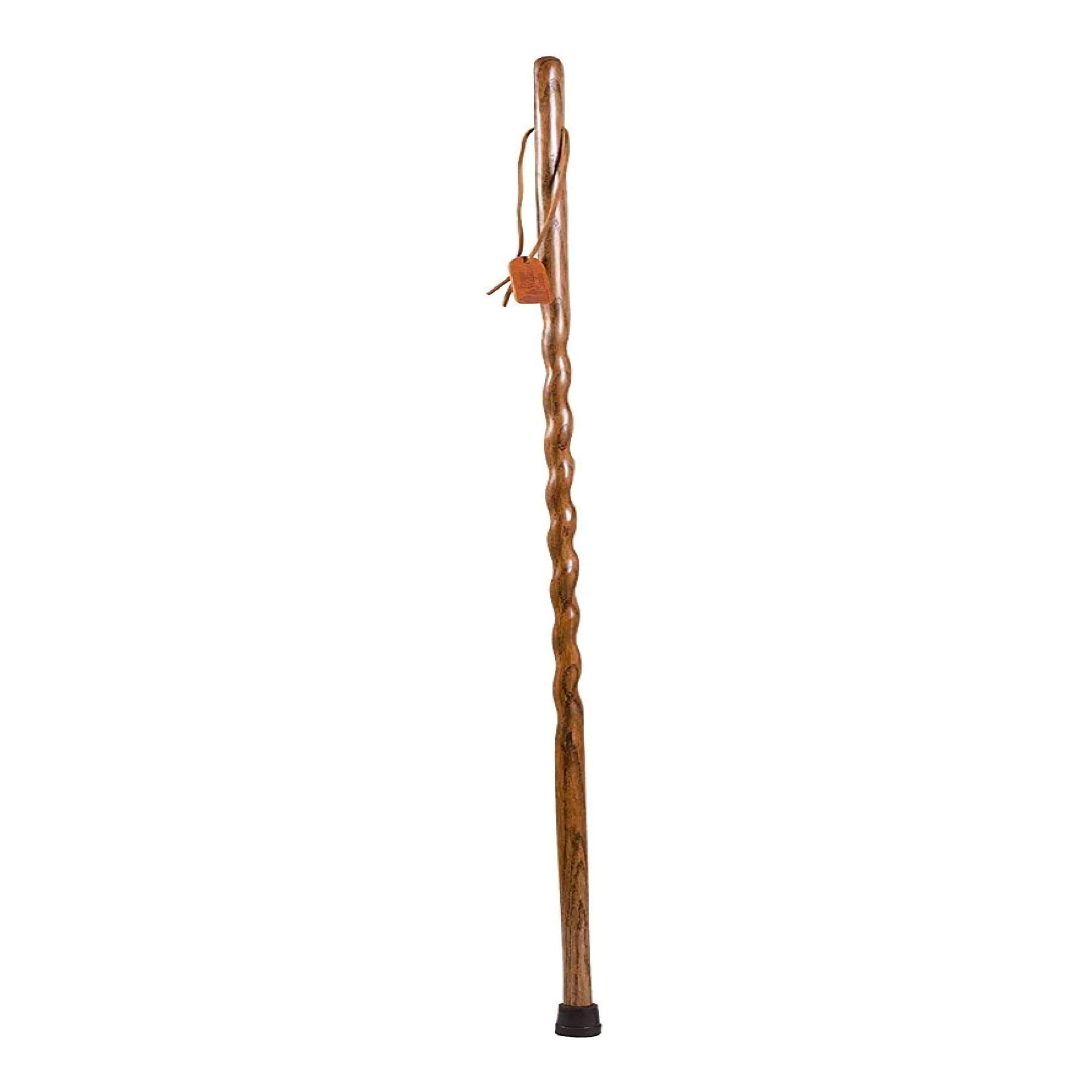 Brazos™ Twisted Oak Backpacker Handcrafted Walking Stick, 58-Inch, Brown (1 Unit)