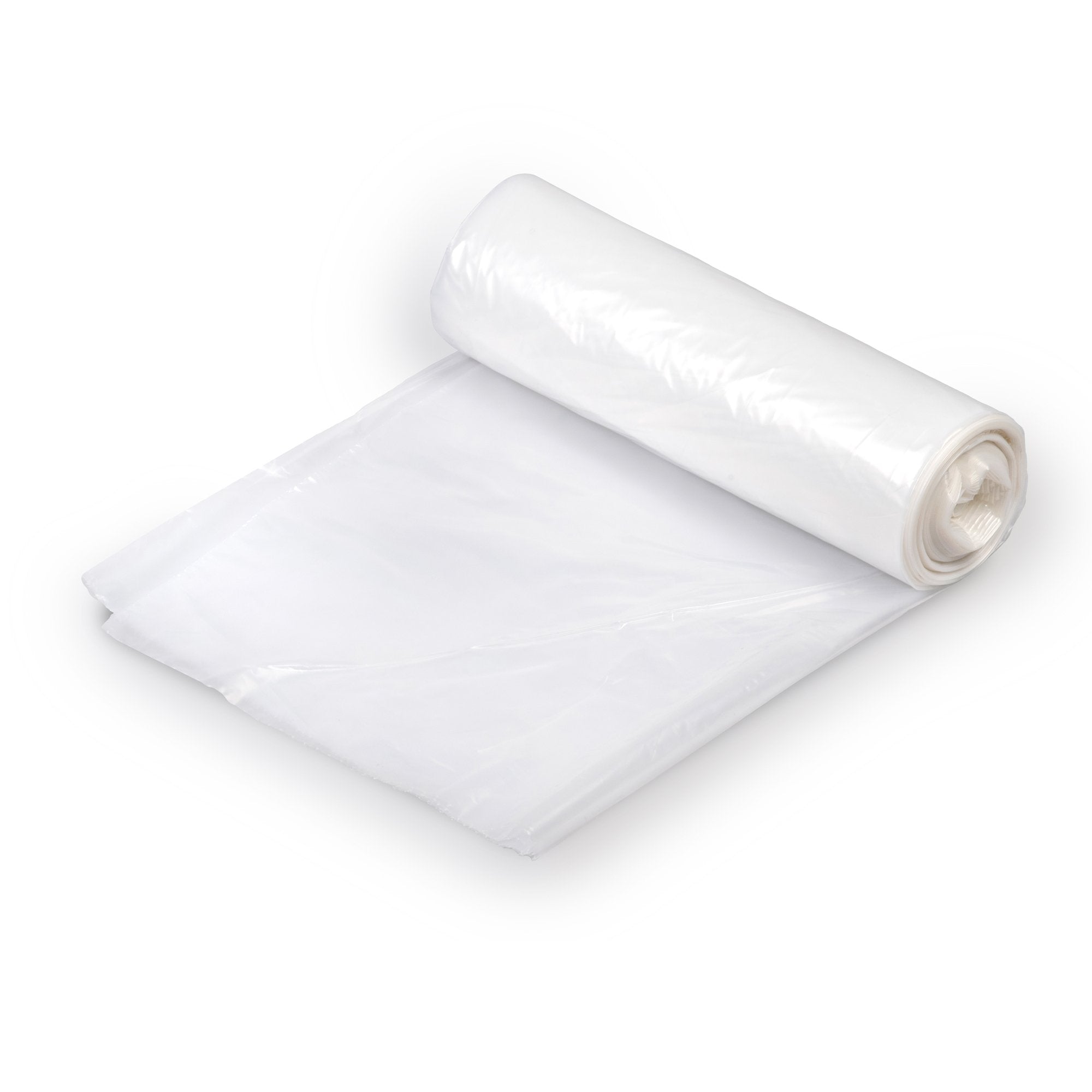 Colonial Bag Trash Bags, 20 to 30 gal, Clear, 30" x 37", X-Seal Bottom, Coreless Roll (20 Units)