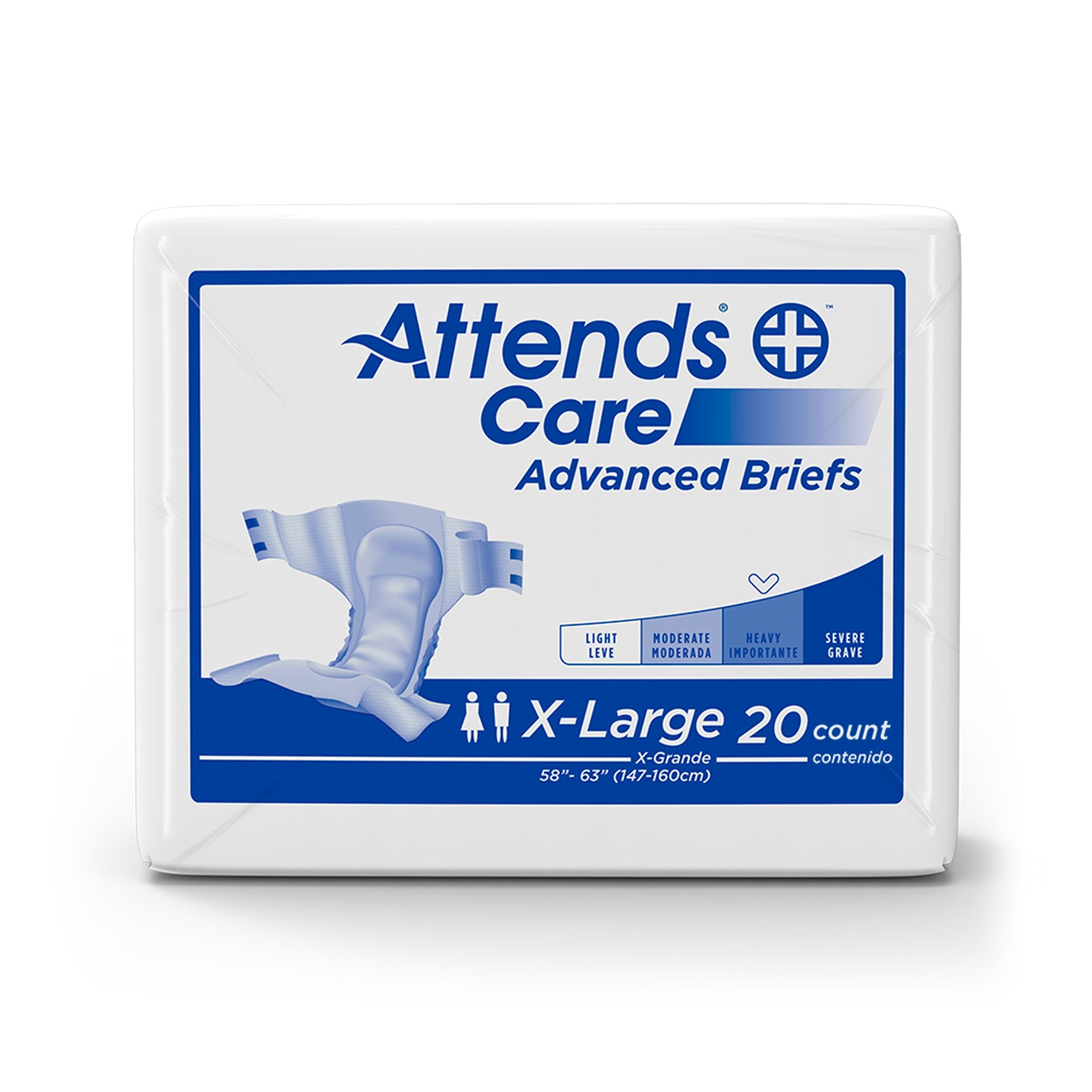 Attends® DermaDry™ Plus Incontinence Brief, Extra Large (20 Units)