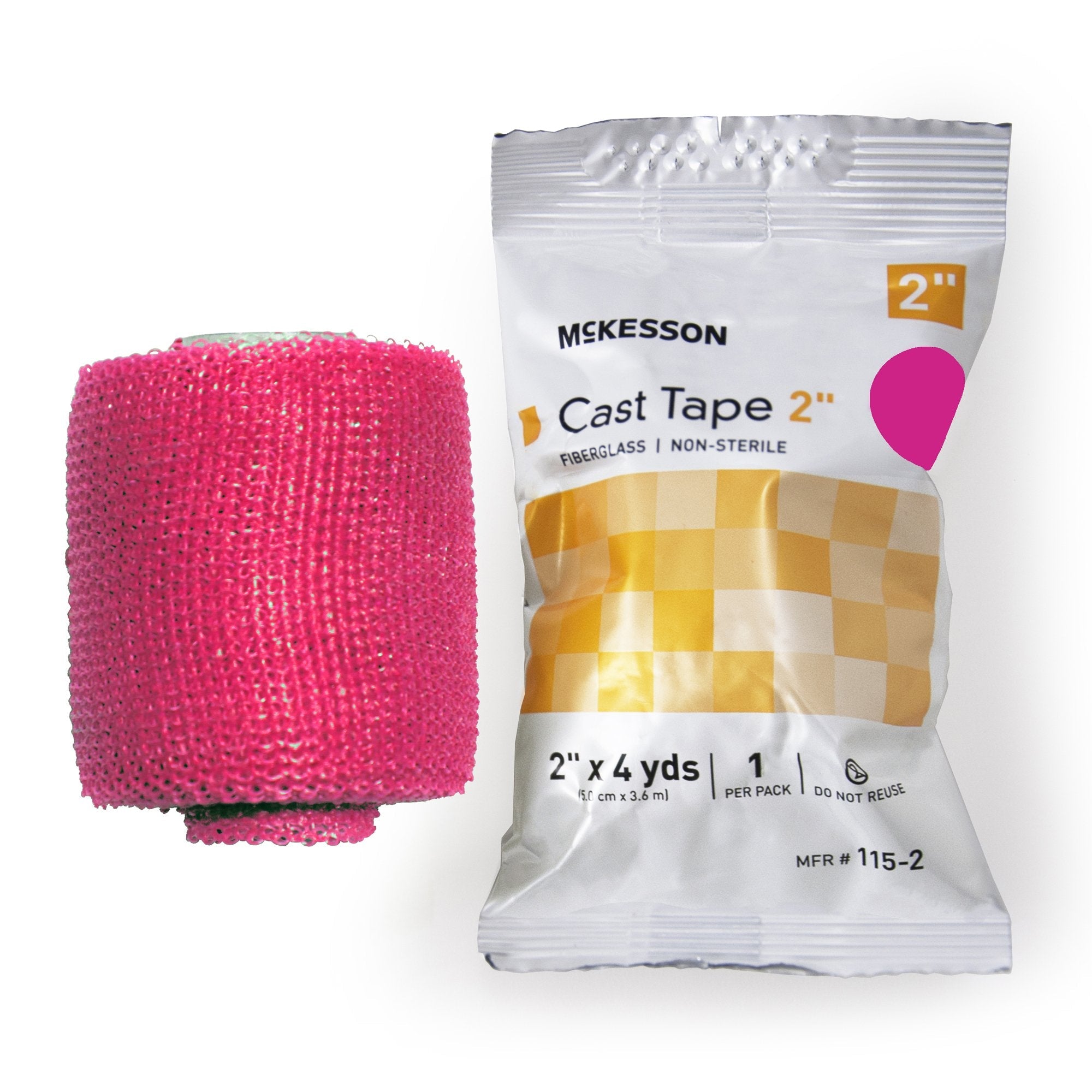 McKesson Pink Cast Tape, 2 Inch x 4 Yard (10 Units)