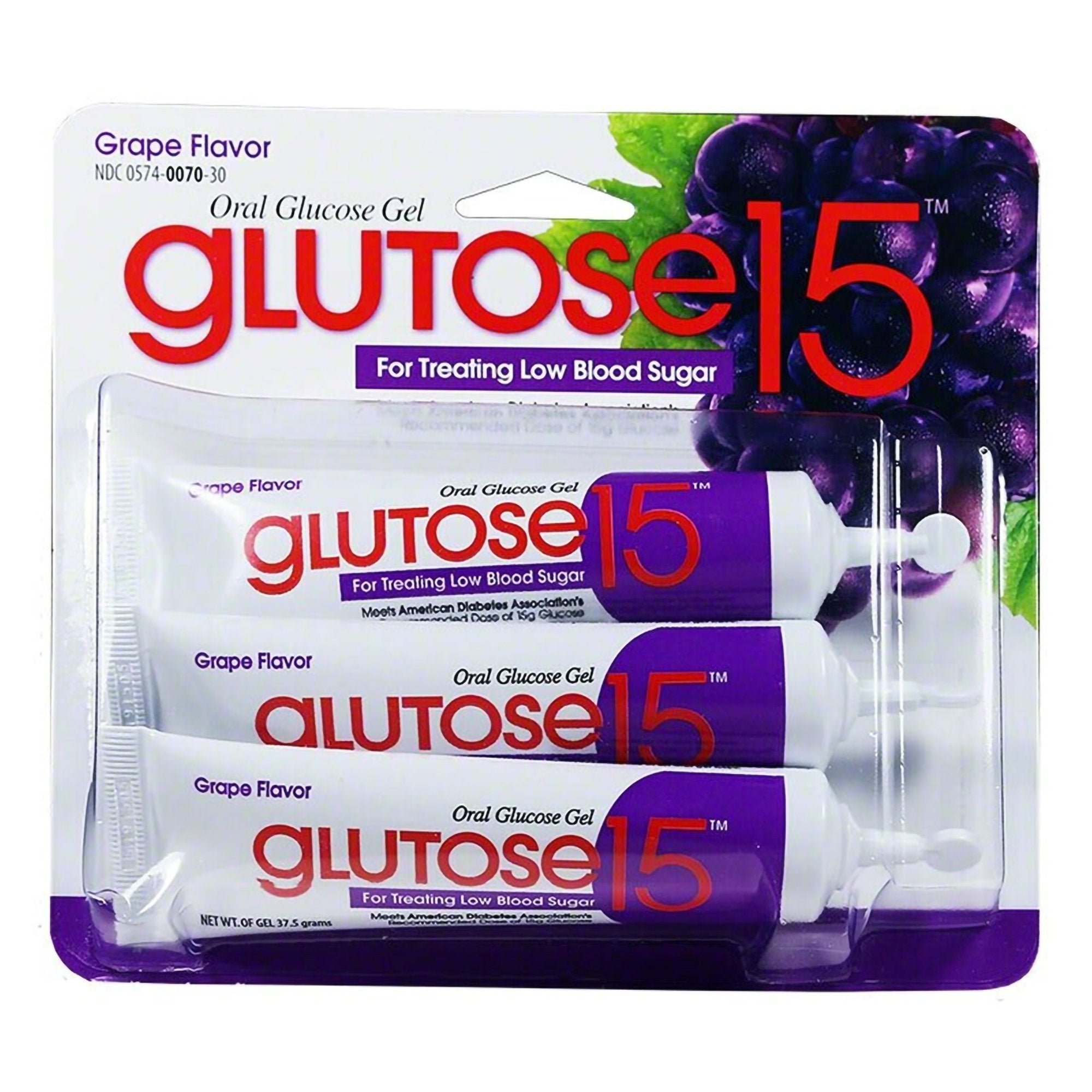 Glutose 15™ Grape Glucose Supplement (3 Units)