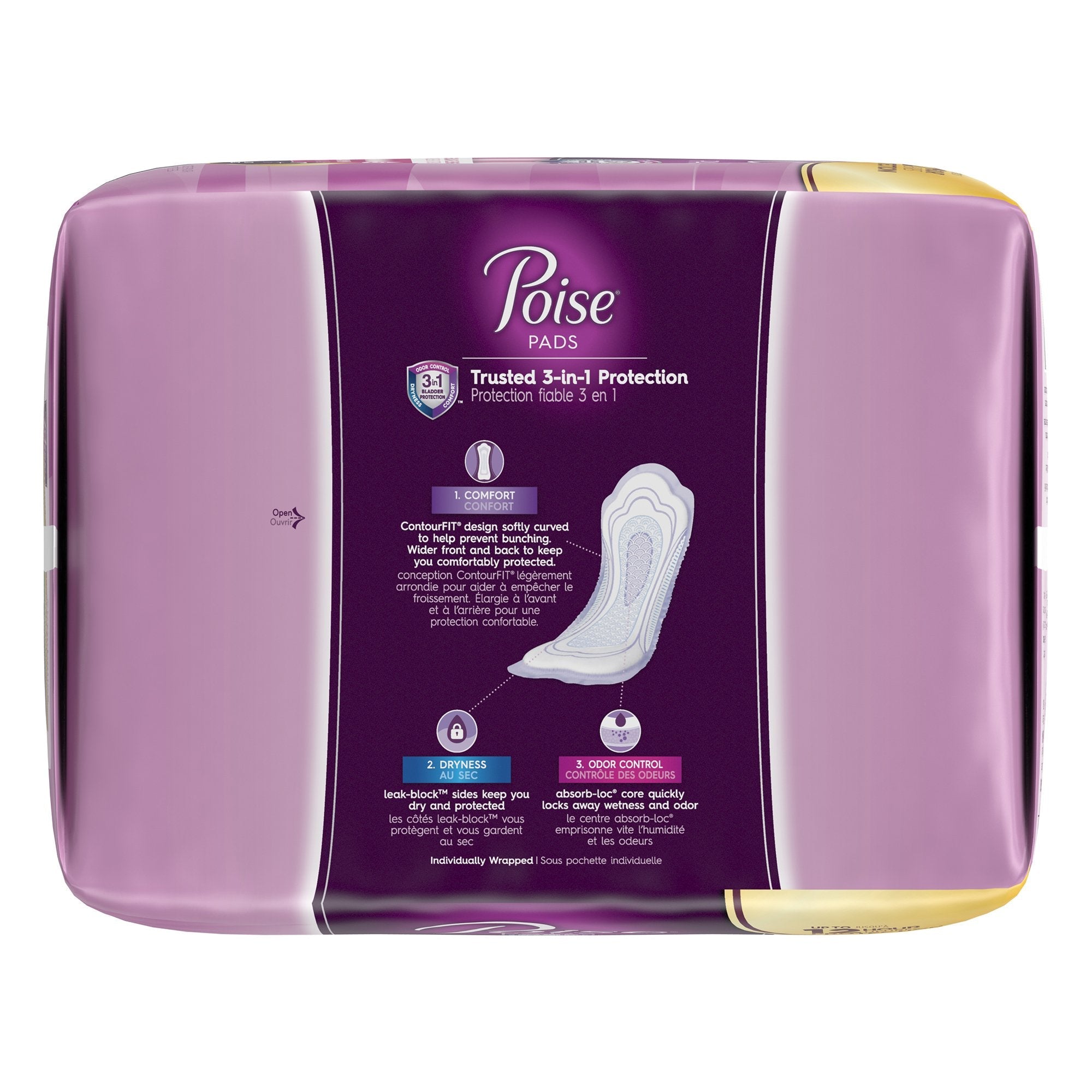 Poise® Maximum Bladder Control Pad, 12.9 Inch Length (48 Units)