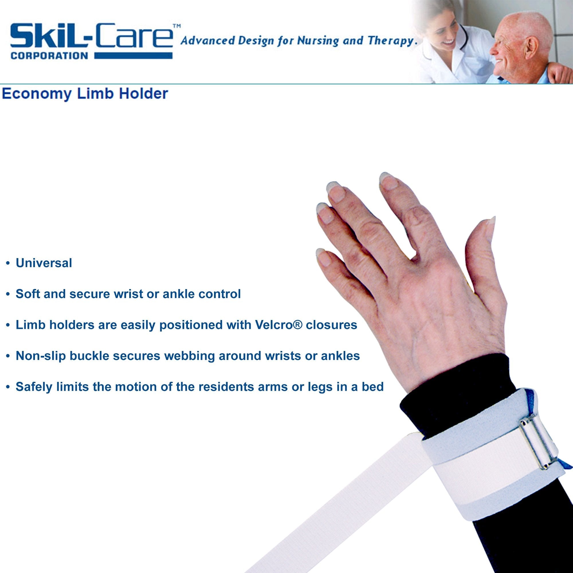 SkiL-Care™ Dispos-A-Cuff Ankle / Wrist Restraint (36 Units)