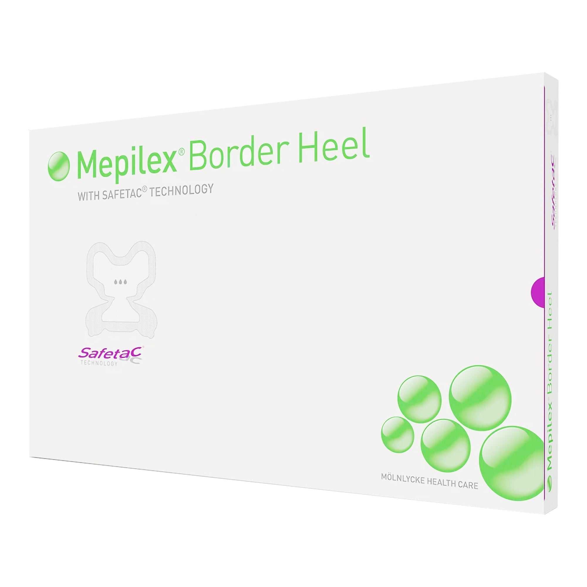 Mepilex® Border Heel Foam Dressing, 8-3/5 x 9 Inch (30 Units)